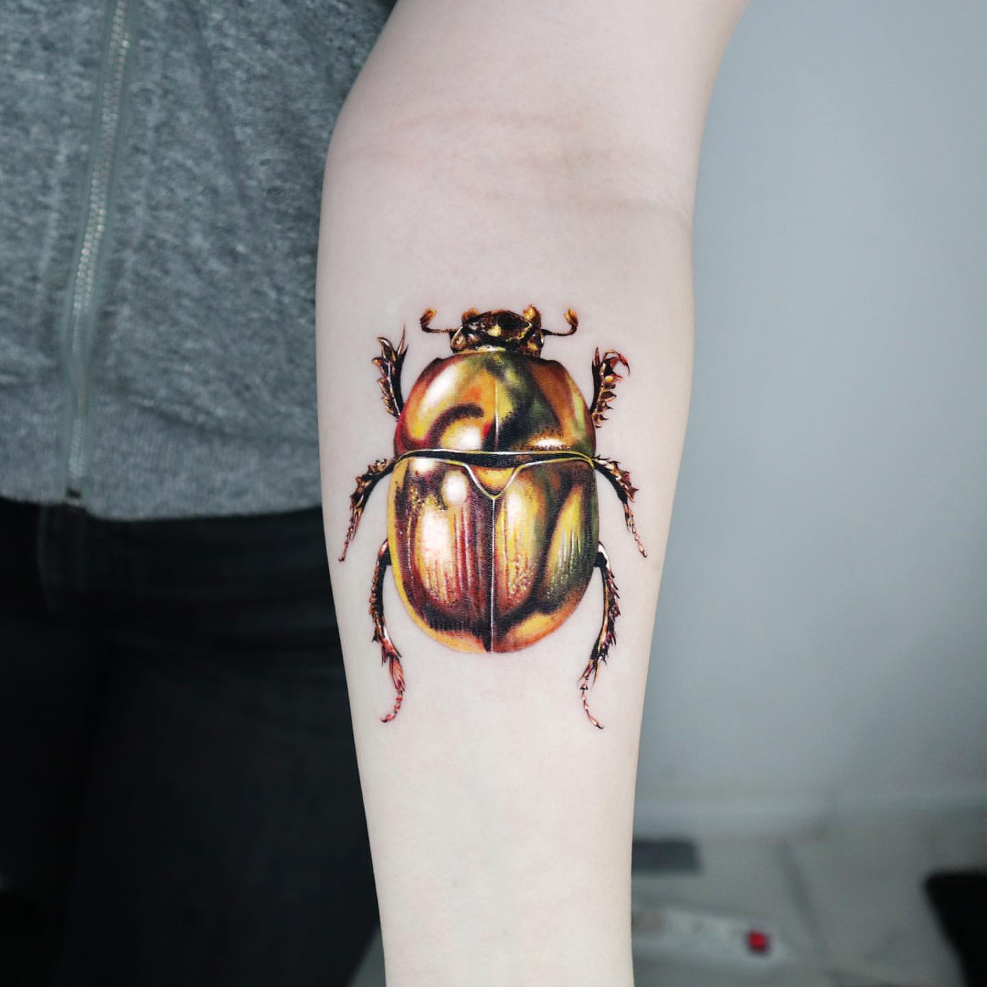 Scarab/Beetle Tattoo Ideas 32