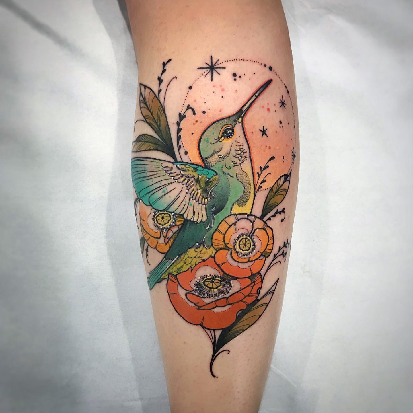 Hummingbird Tattoo Ideas 30