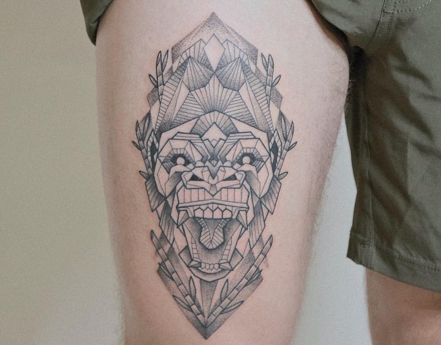 Gorilla Tattoo Ideas 23