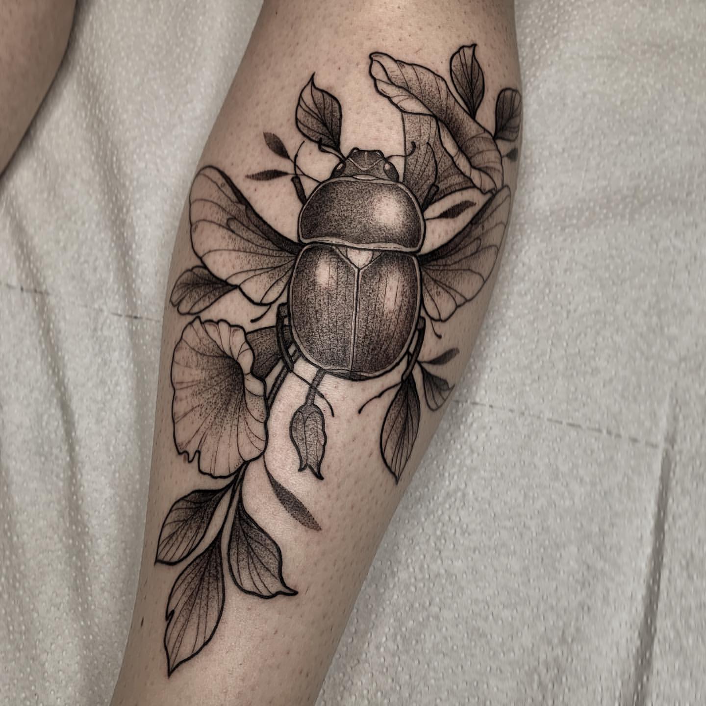 Scarab/Beetle Tattoo Ideas 29