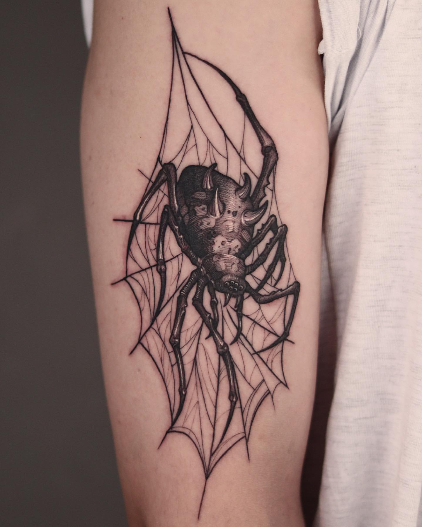 30 Dark & Scary Spider Tattoo Ideas for Men & Women in 2023