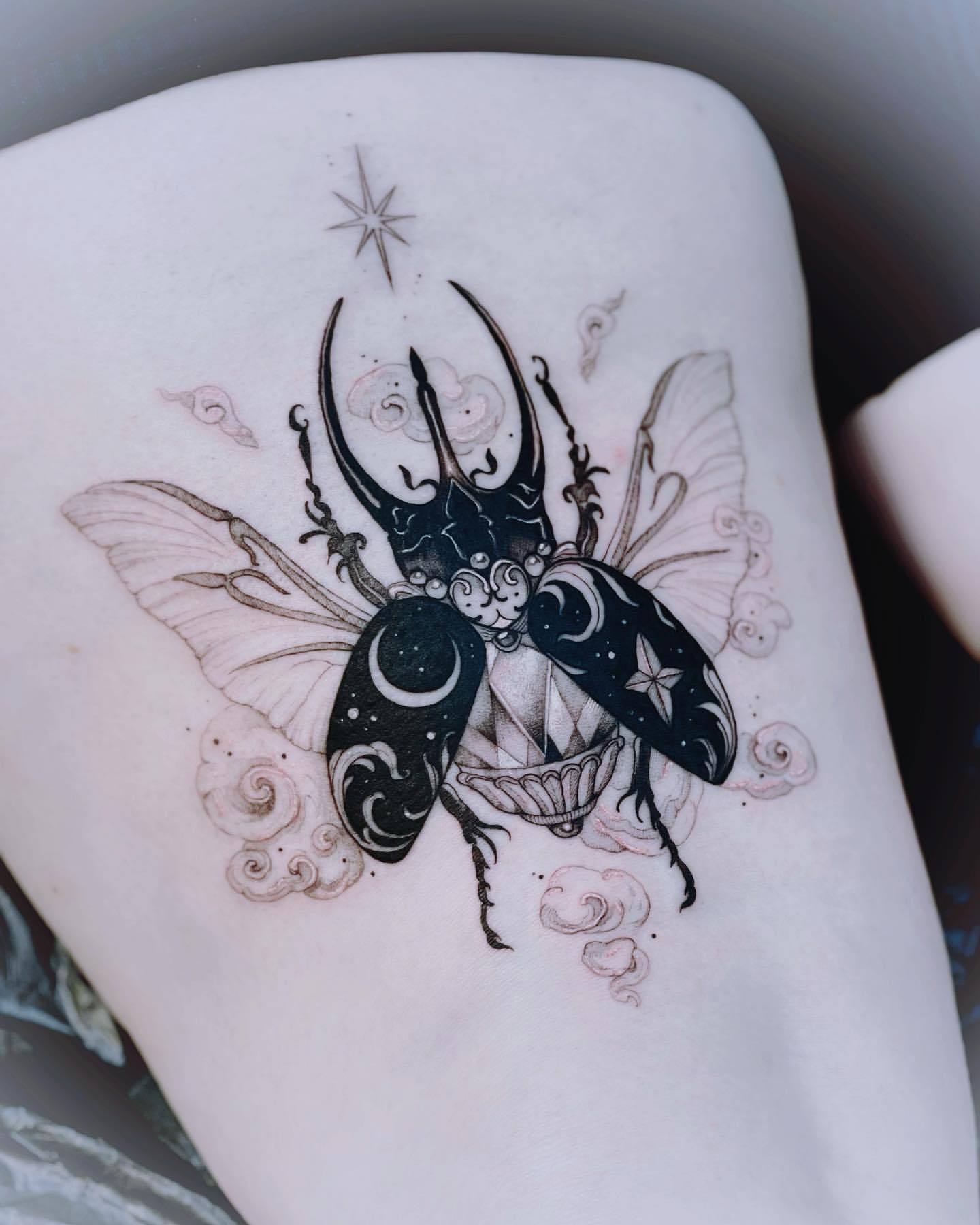 Scarab/Beetle Tattoo Ideas 28