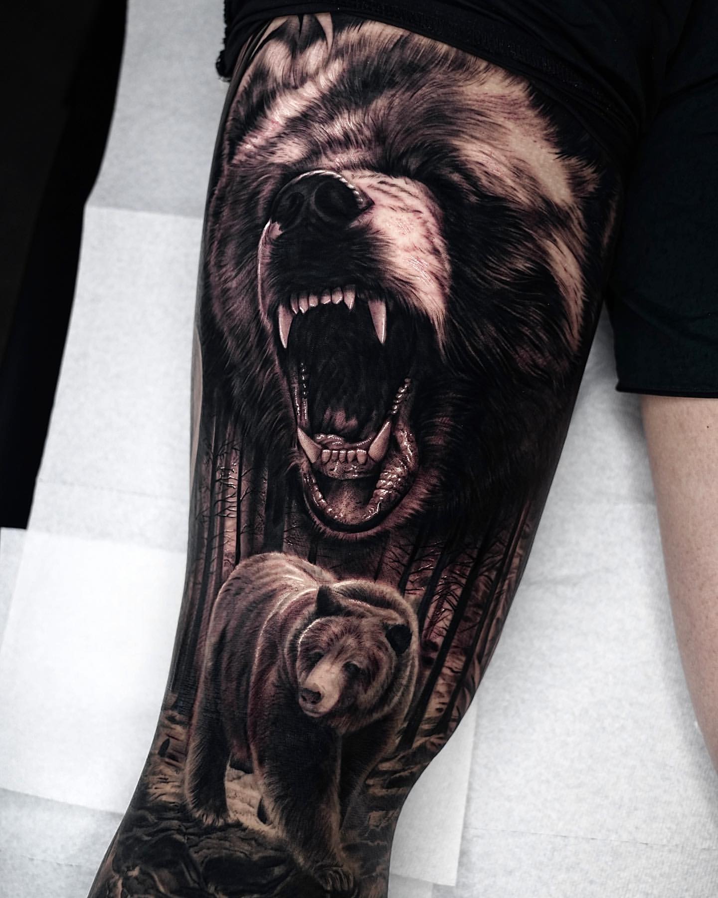 Details 81 bear forest tattoo  thtantai2