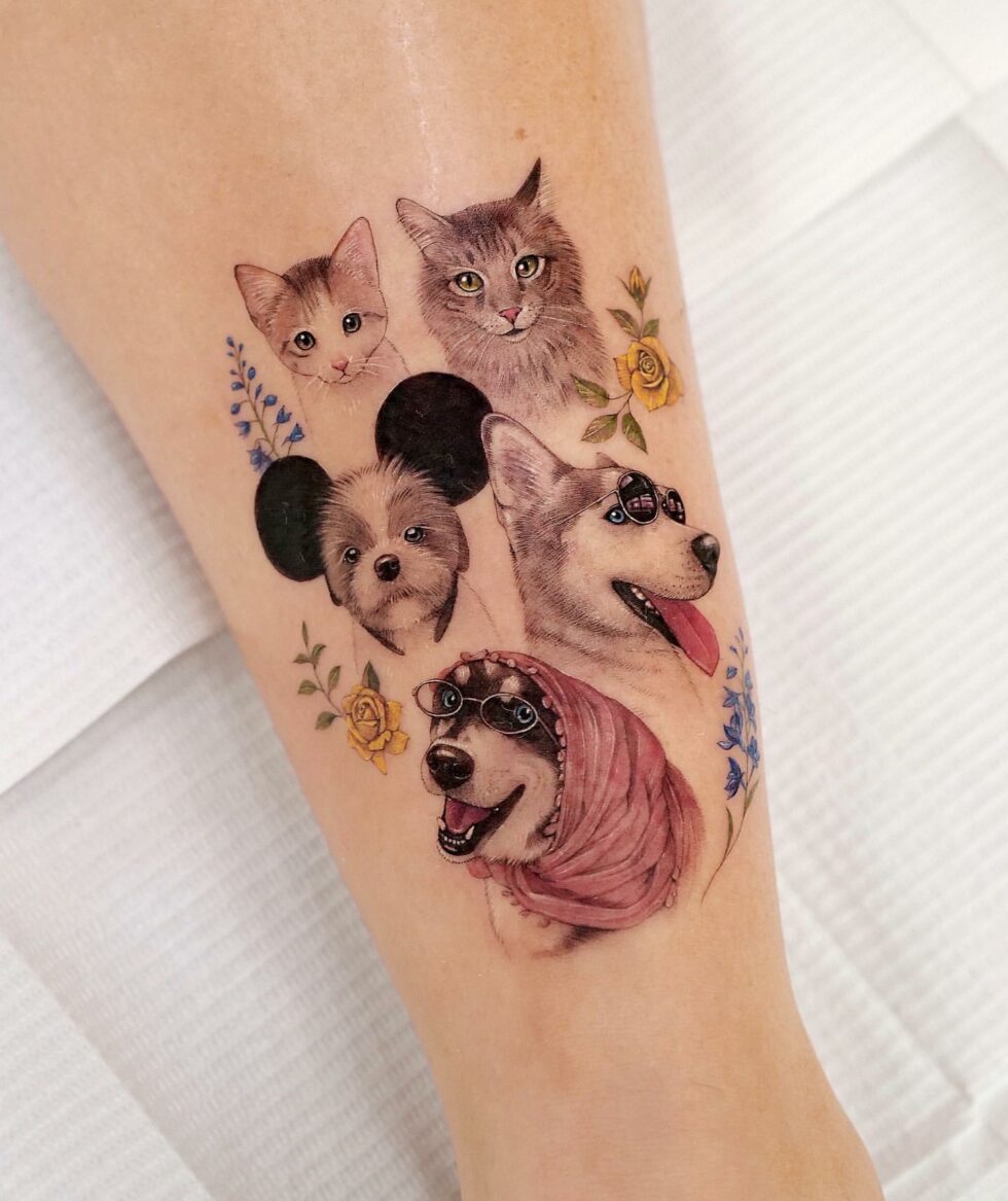33 Delightful Dog Tattoo Ideas for Men & Women in 2023