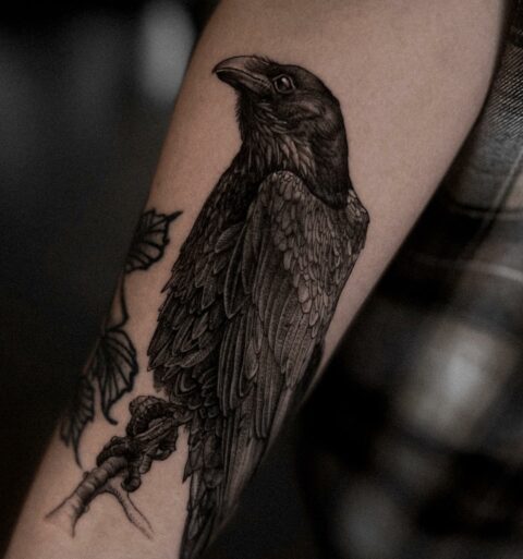 30 DARK Raven Tattoo Ideas for Men & Women in 2023