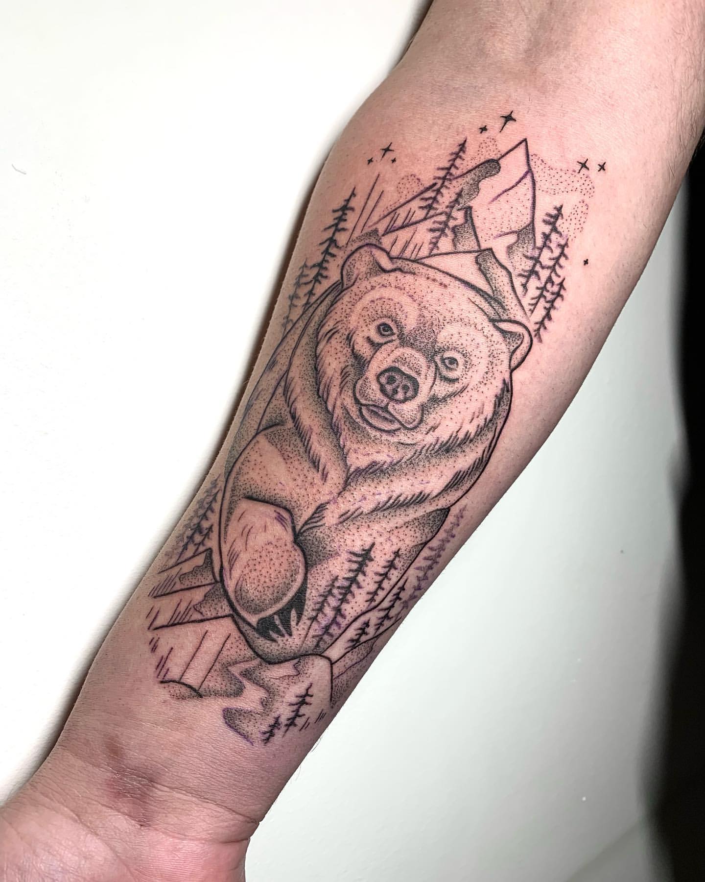 Bear Tattoo Ideas 26