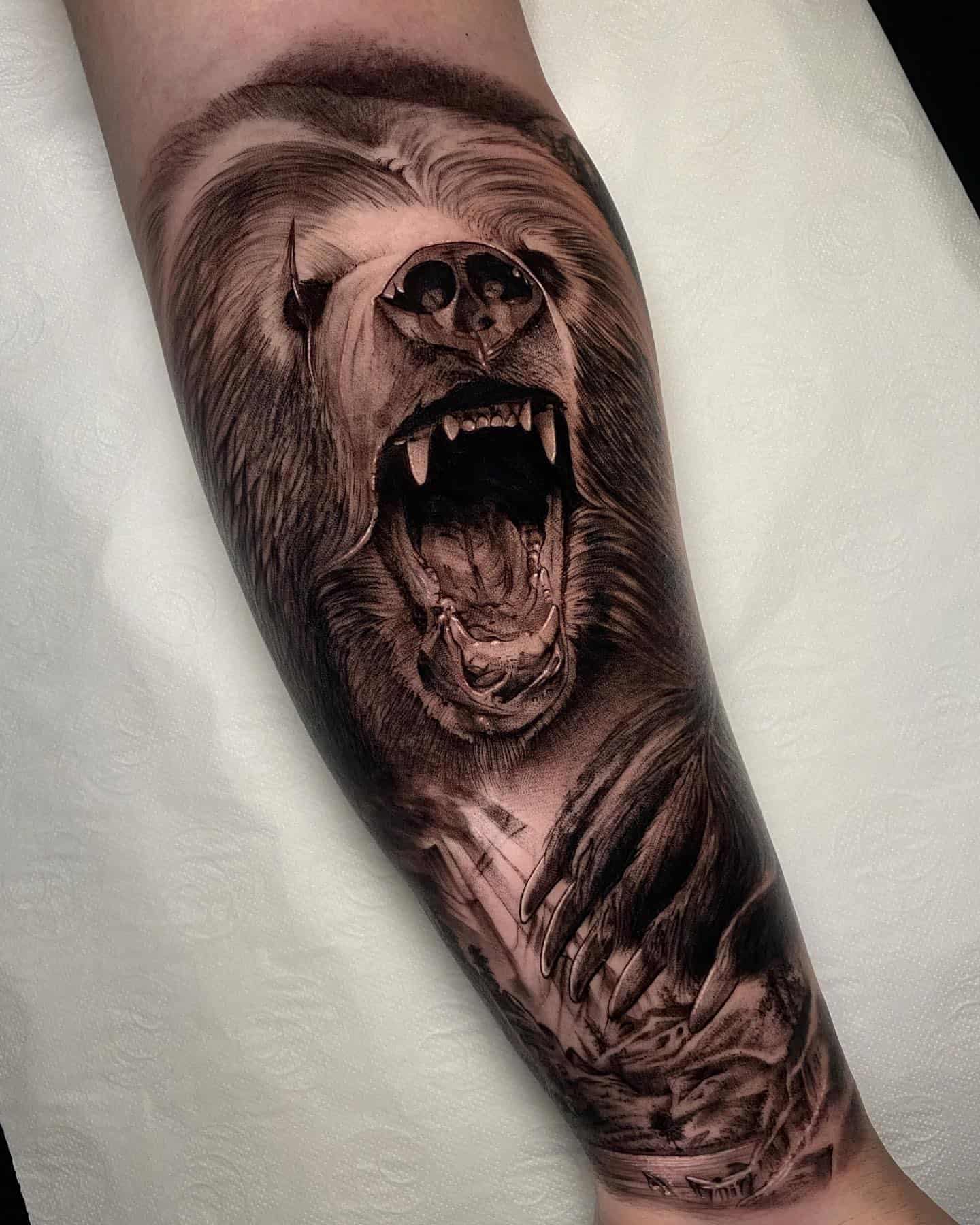 Bear Tattoo Ideas 28