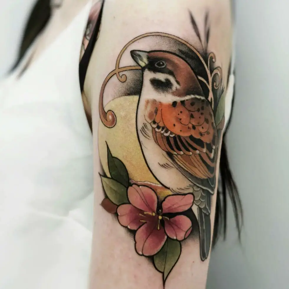 40+ Sparrow Tattoo Ideas to Help You Take Flight in 2024