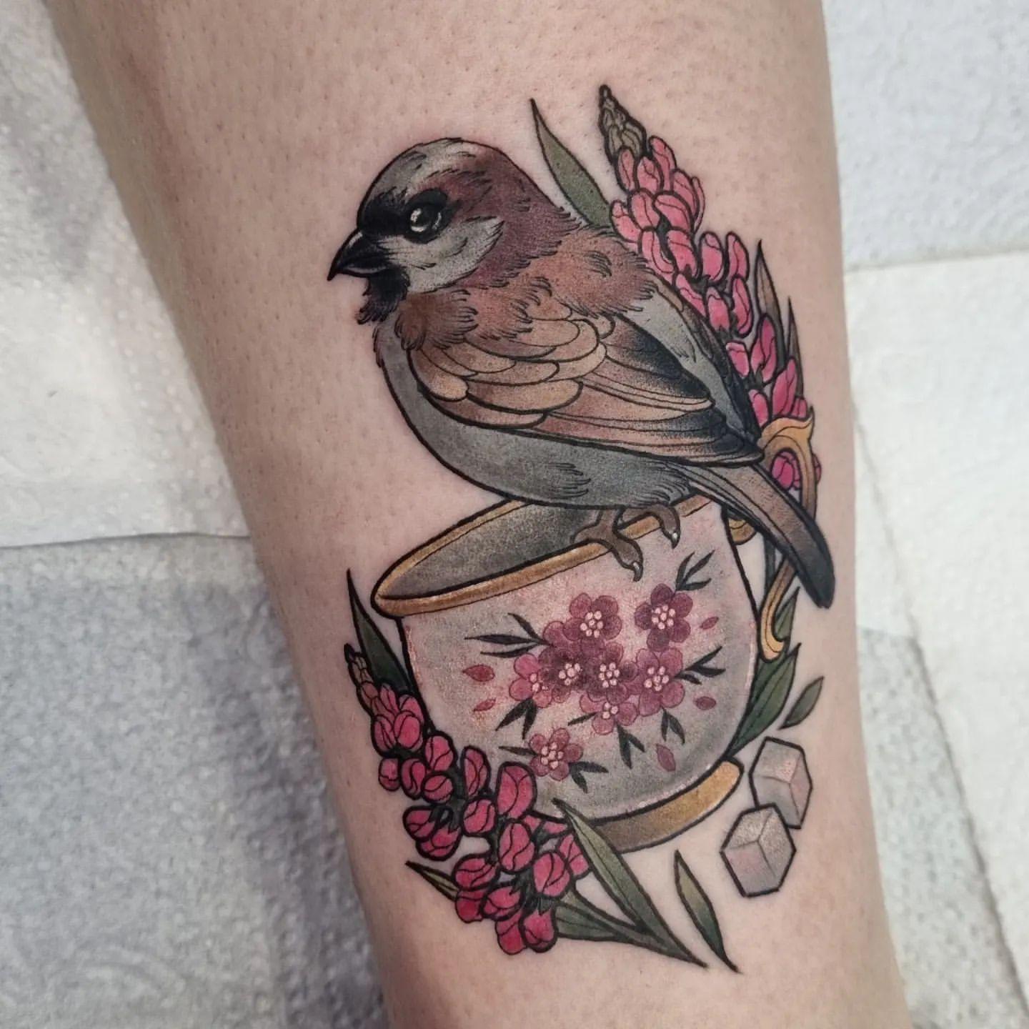 Sparrow Tattoo Ideas 31