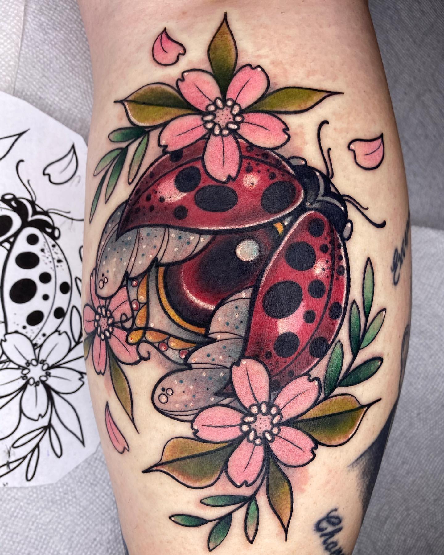 Ladybug Tattoo Ideas 3