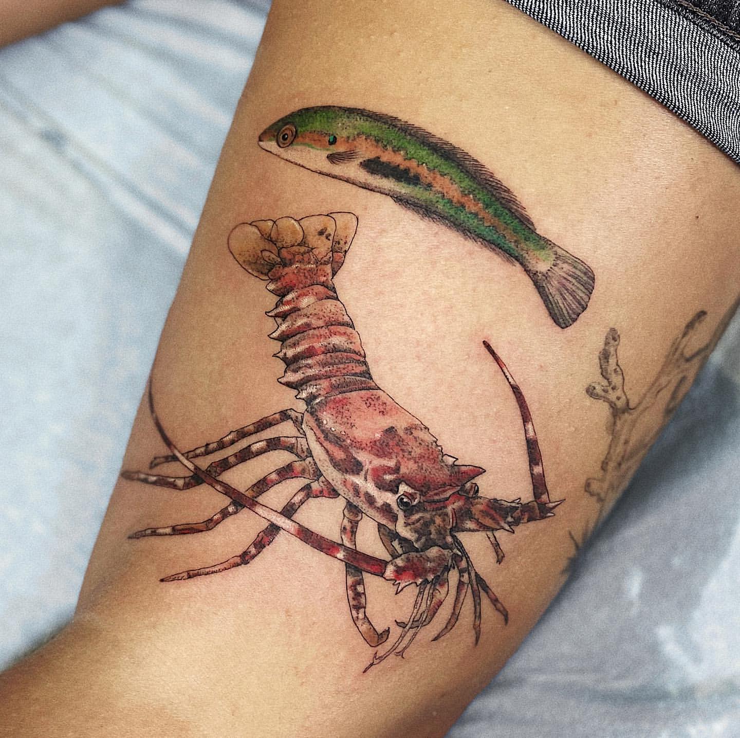 Lobster Tattoo Ideas 8