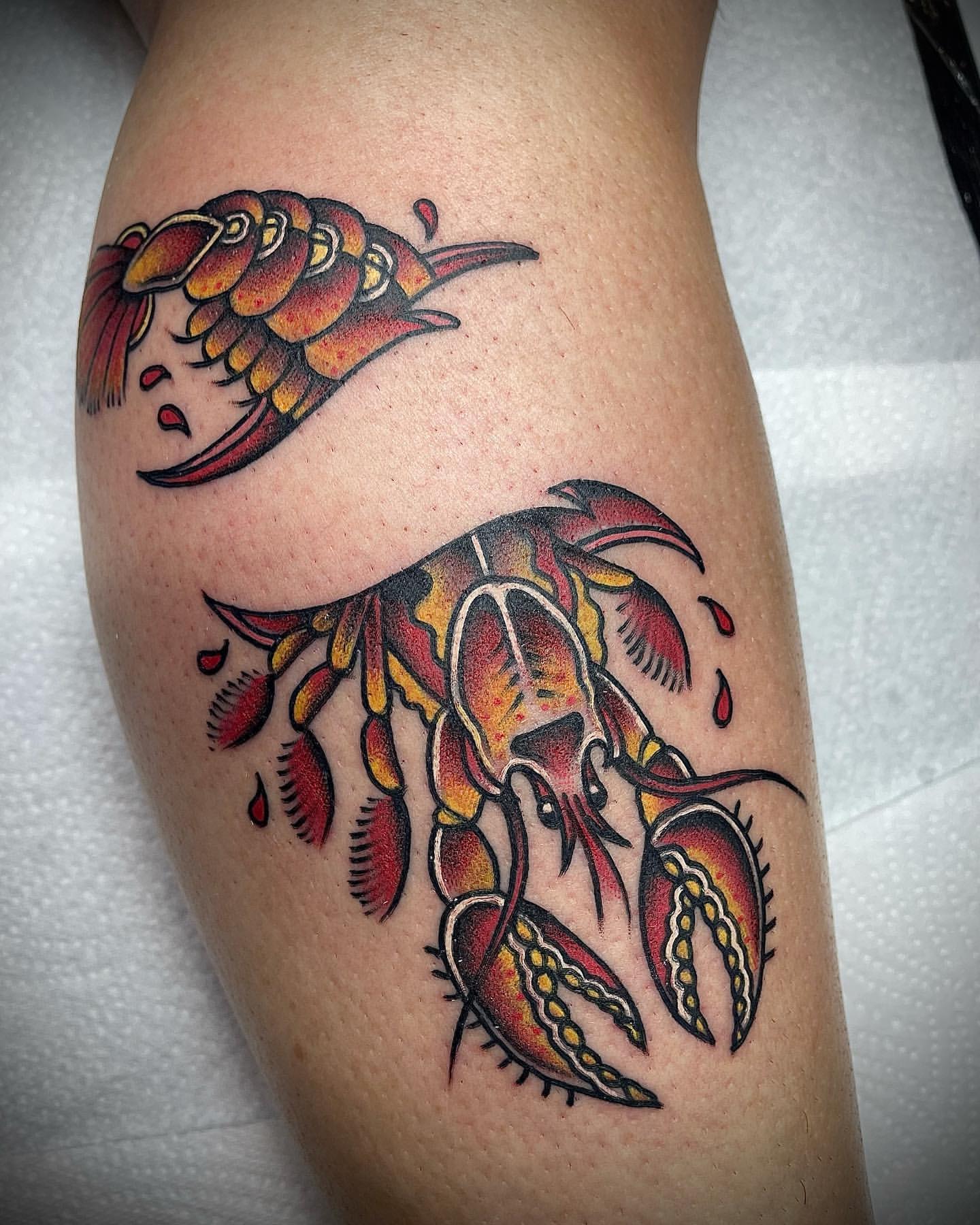 Lobster Tattoo Ideas 15
