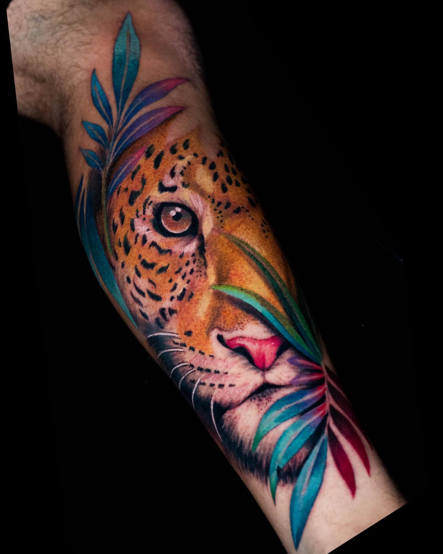 Leopard and Jaguar Tattoo Ideas 8