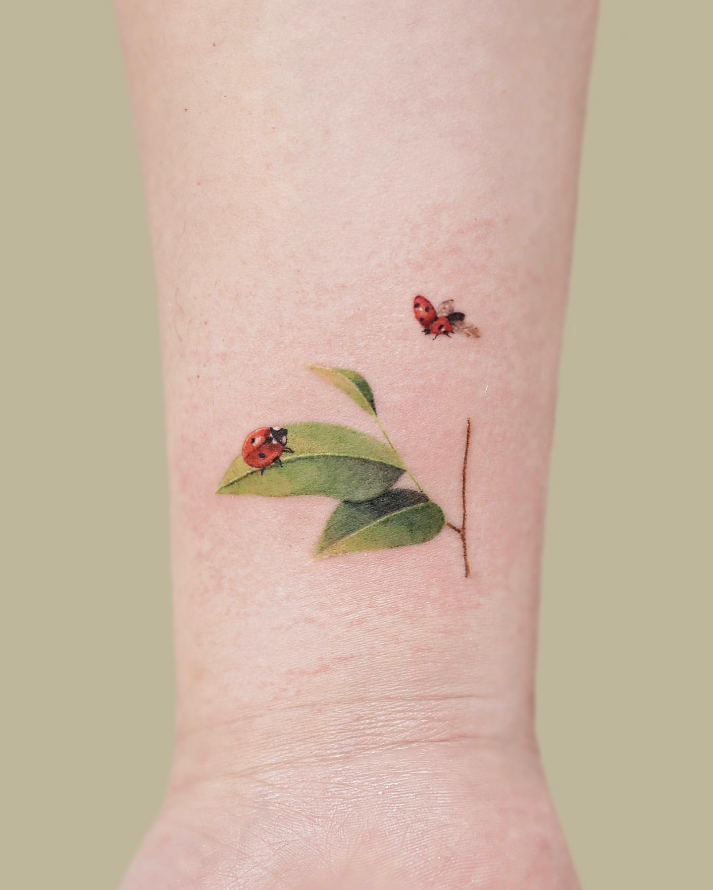 Ladybug Tattoo Ideas 14