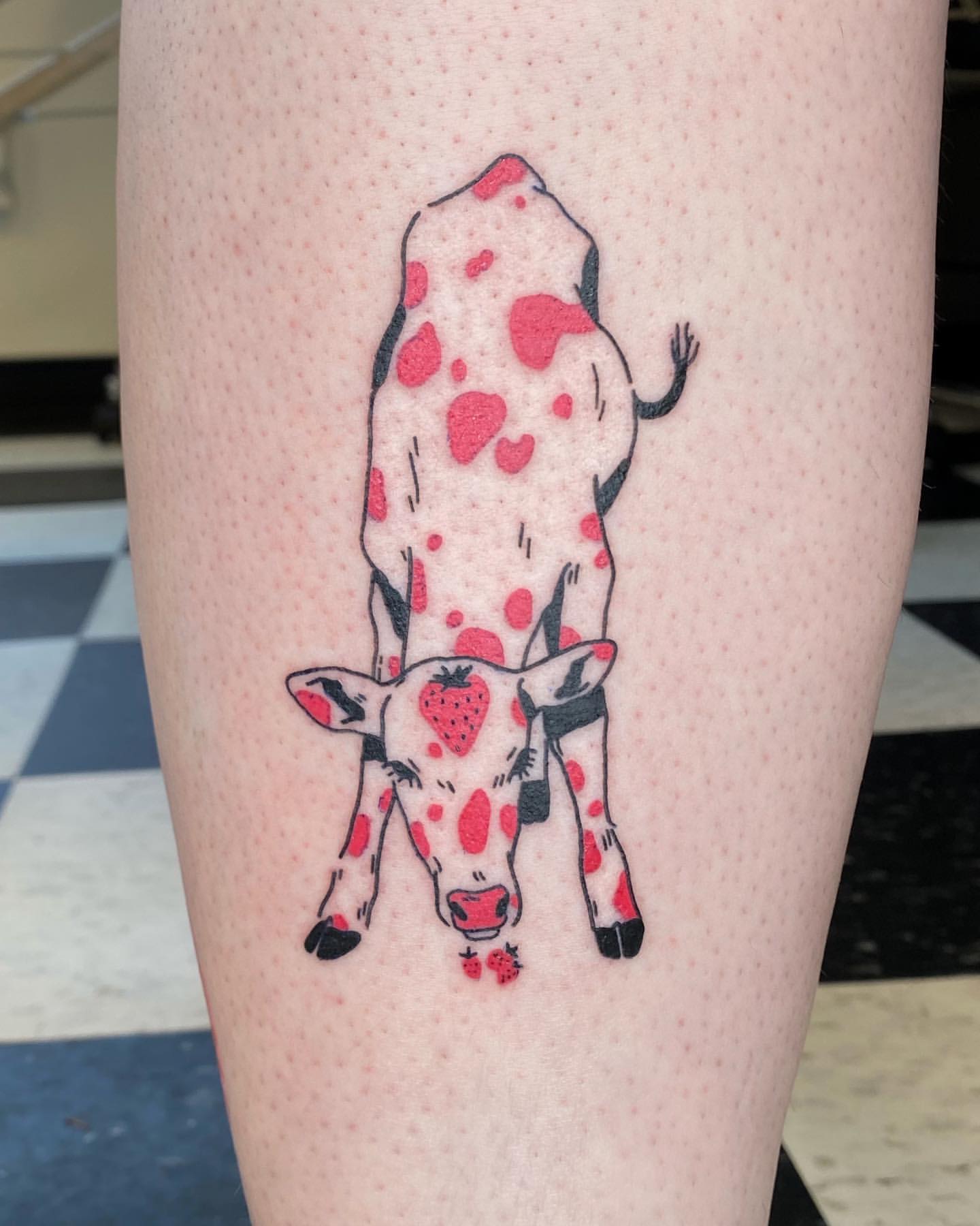 Cow Tattoo Ideas 9