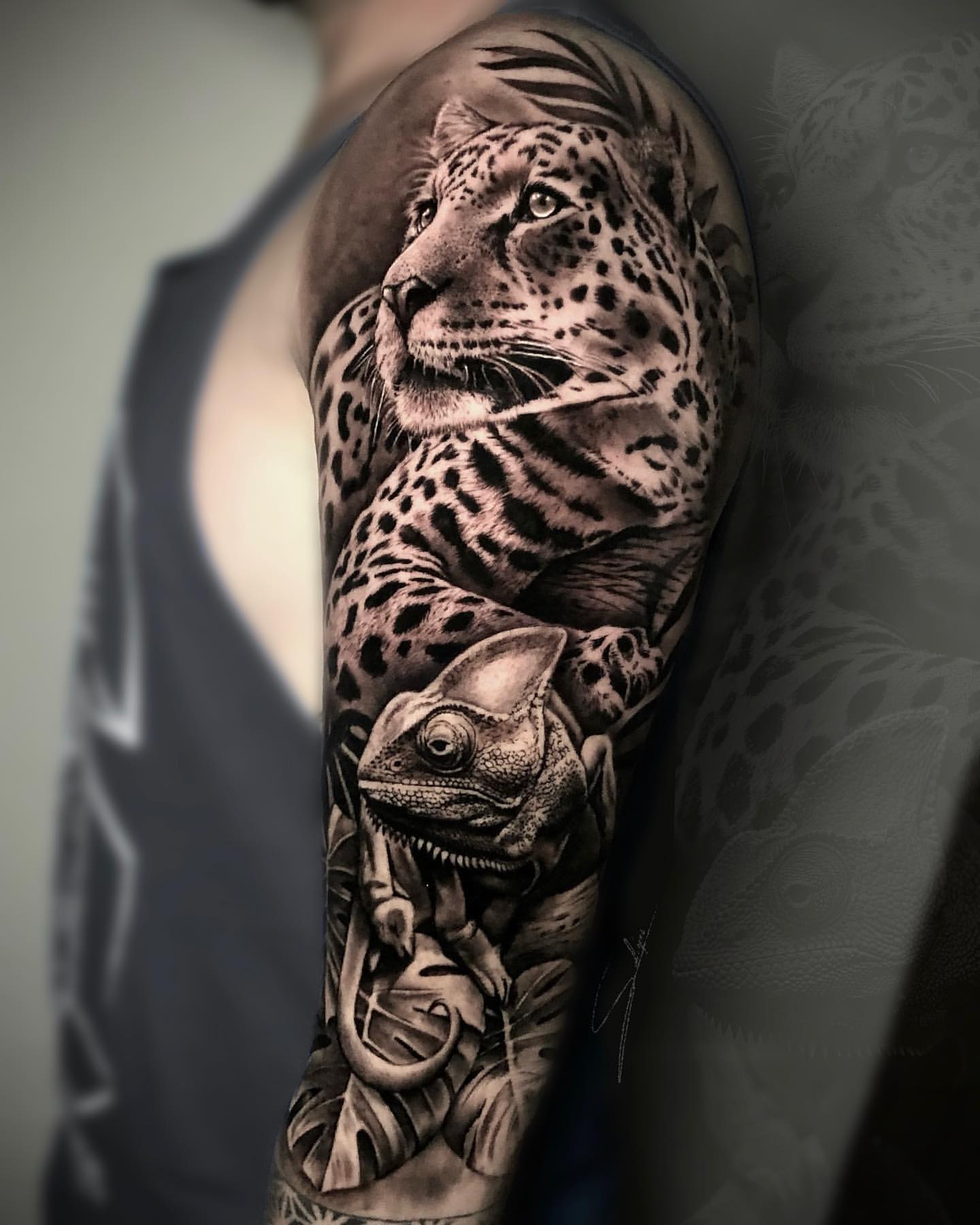 30 Lovely Leopard and Jaguar Tattoos For Men & Women in 2023