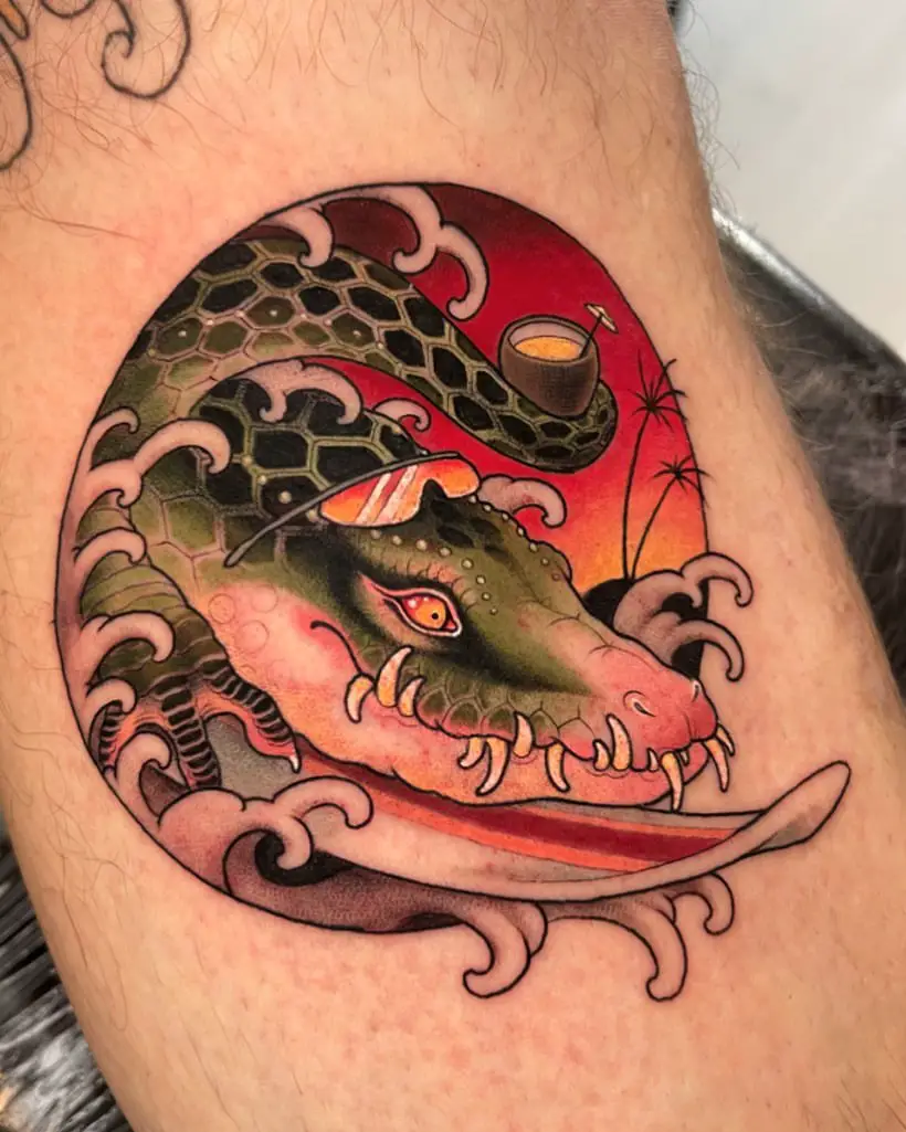 Alligator Tattoo Ideas 22