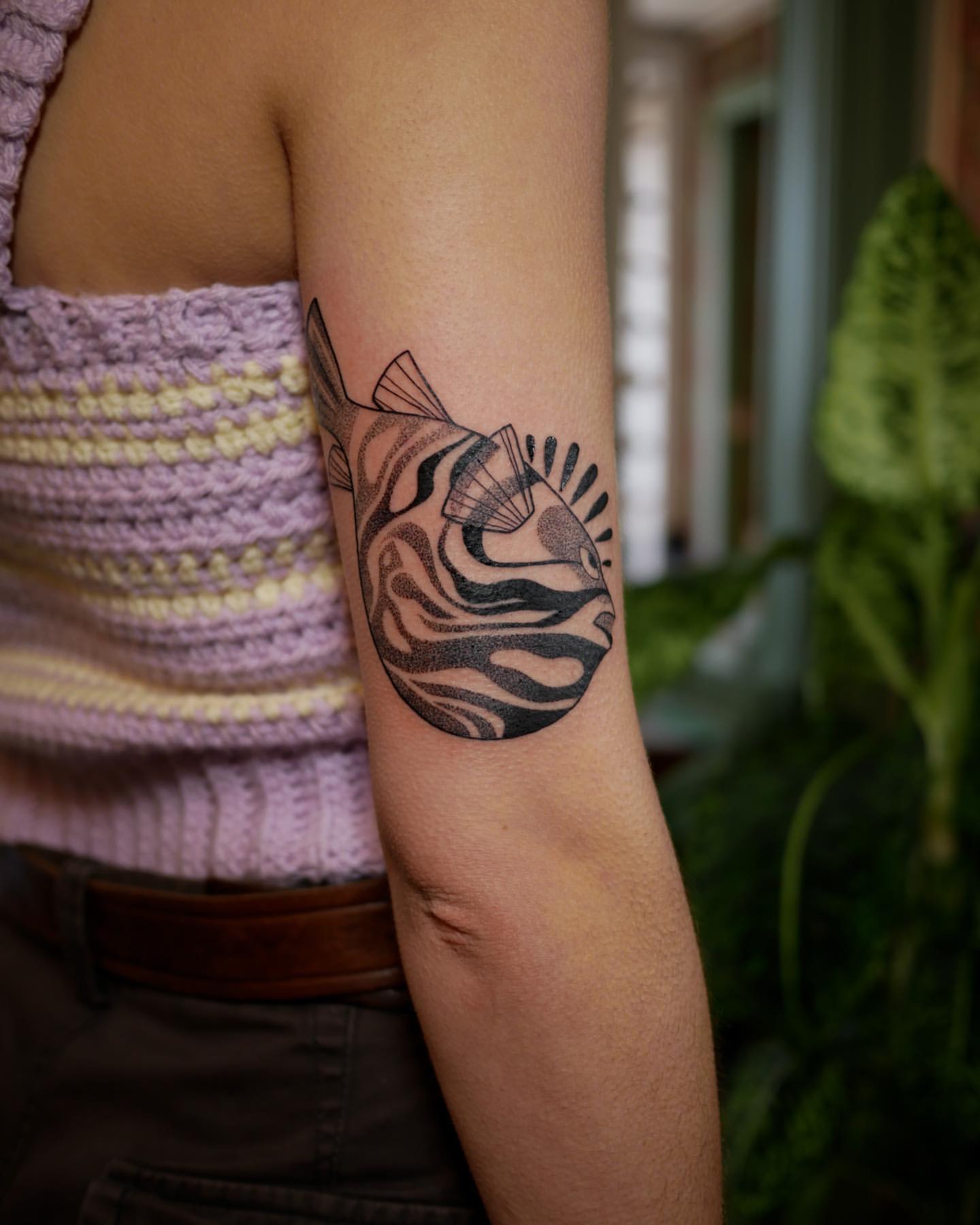 Ocean Sea Life Fish Tattoo by London Reese TattooNOW