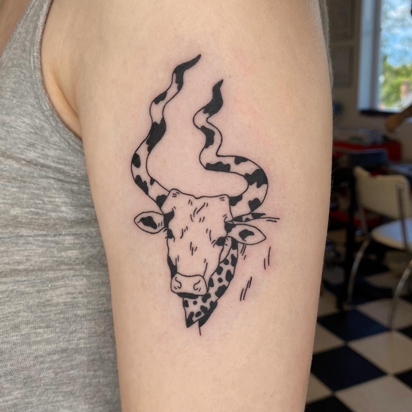 Cow Tattoo Ideas 15