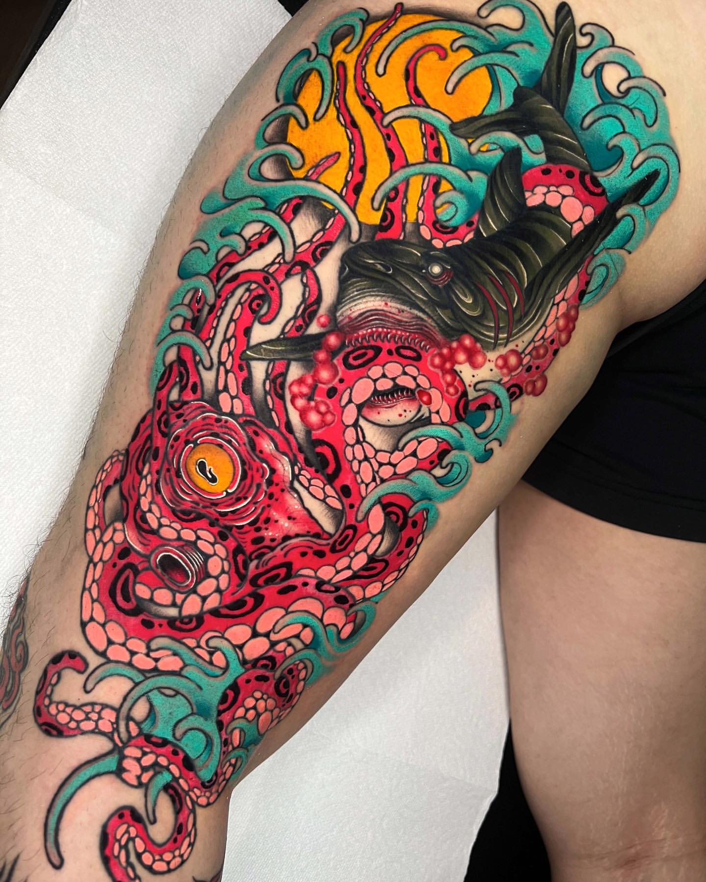 Kraken Tattoo Ideas 15