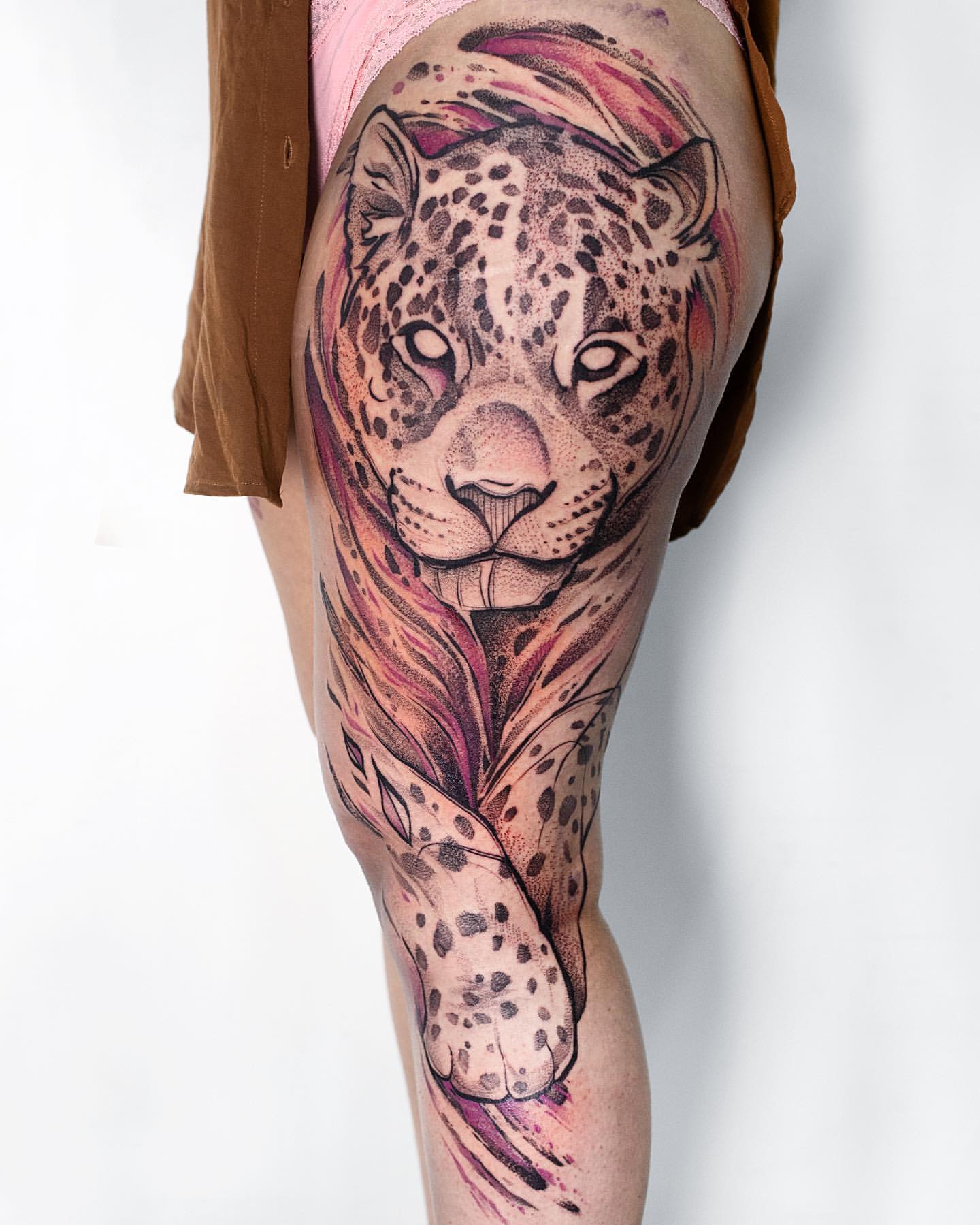Leopard and Jaguar Tattoo Ideas 20