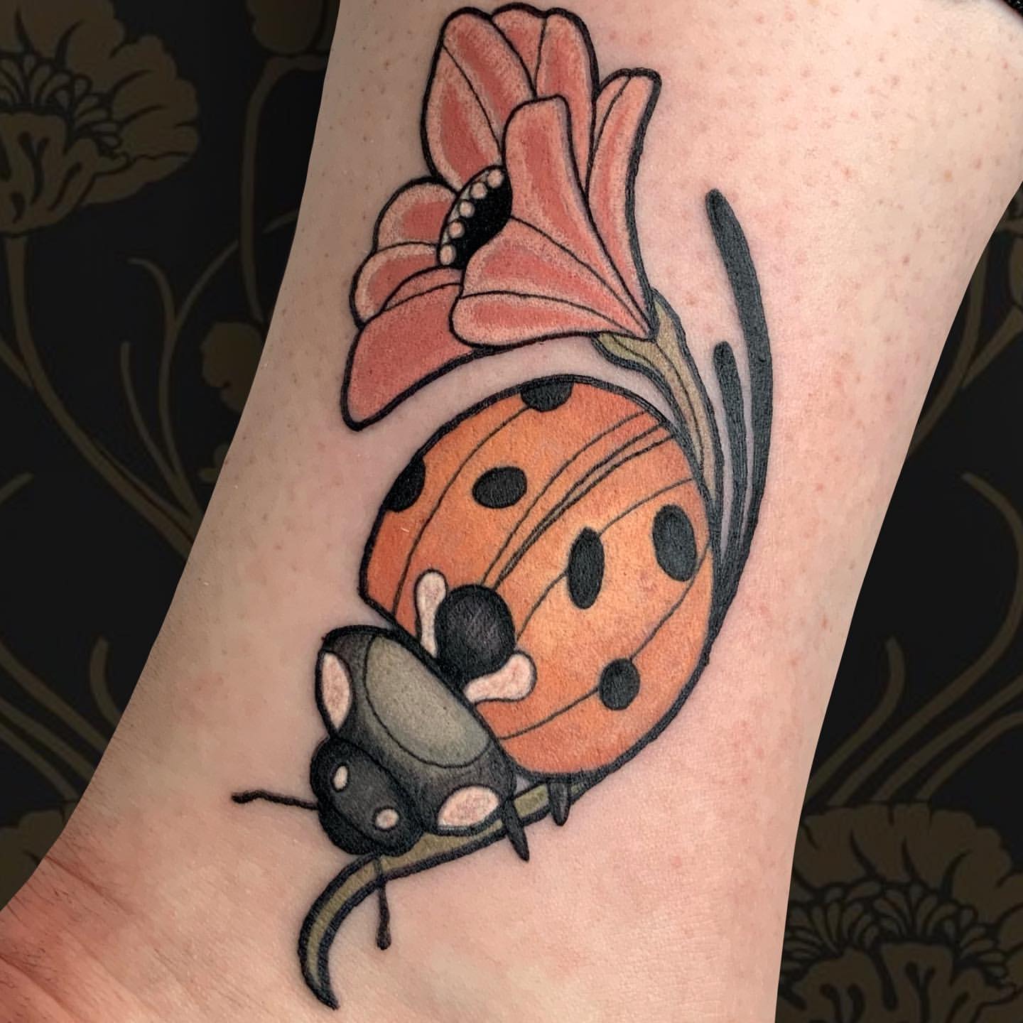 Ladybug Tattoo Ideas 20