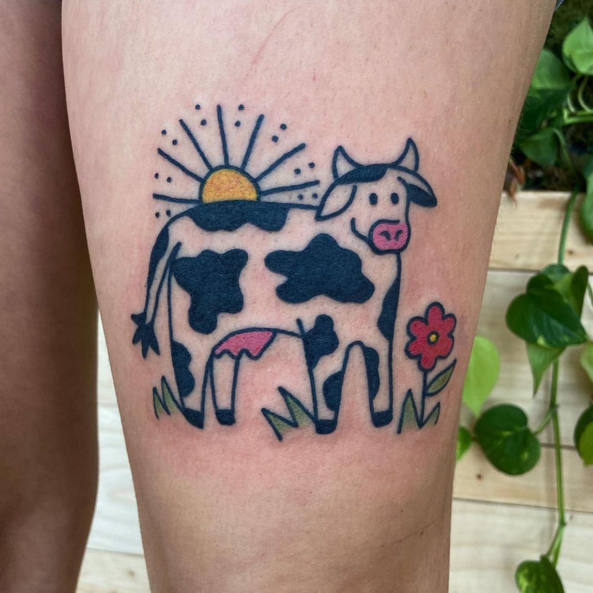 Cow Tattoo Ideas 20