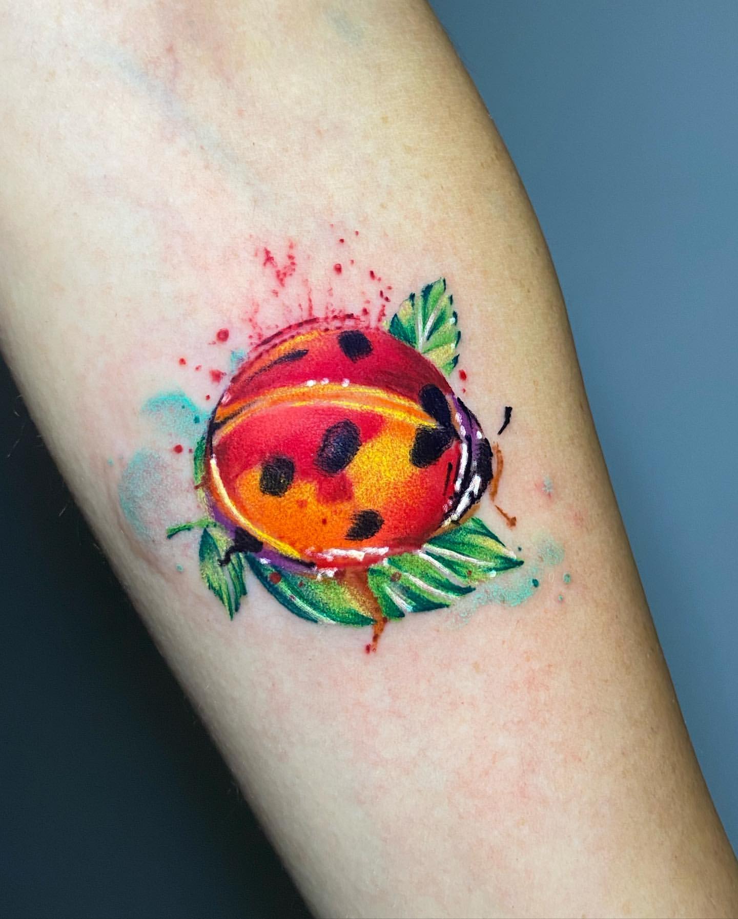 Ladybug Tattoo Ideas 21