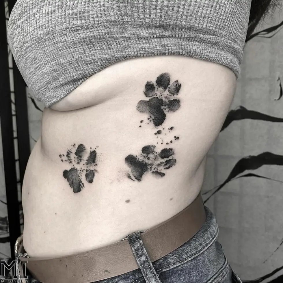 26 Adorable Paw Print Tattoo Ideas for Men & Women in 2023