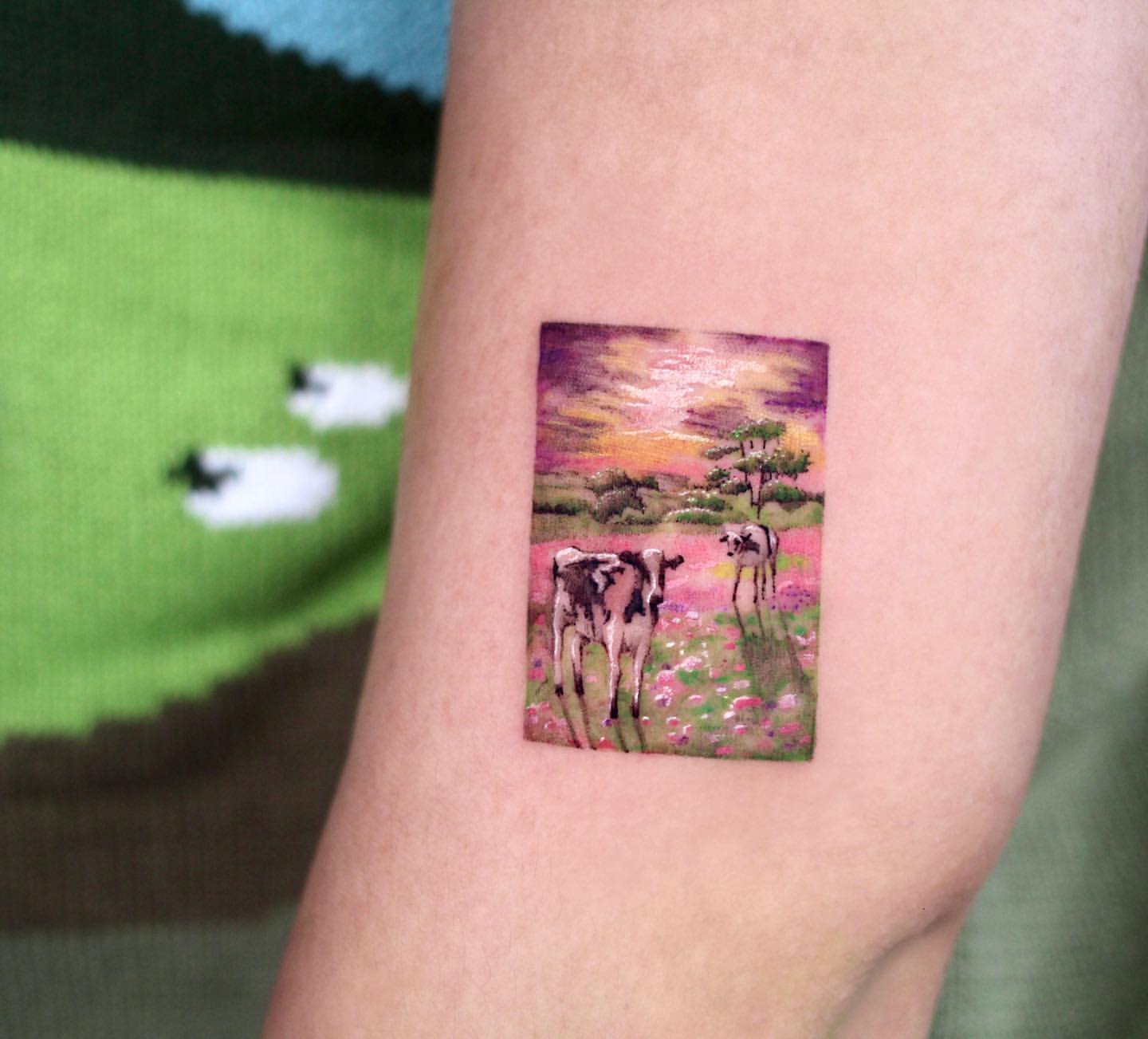 Cow Tattoo Ideas 21