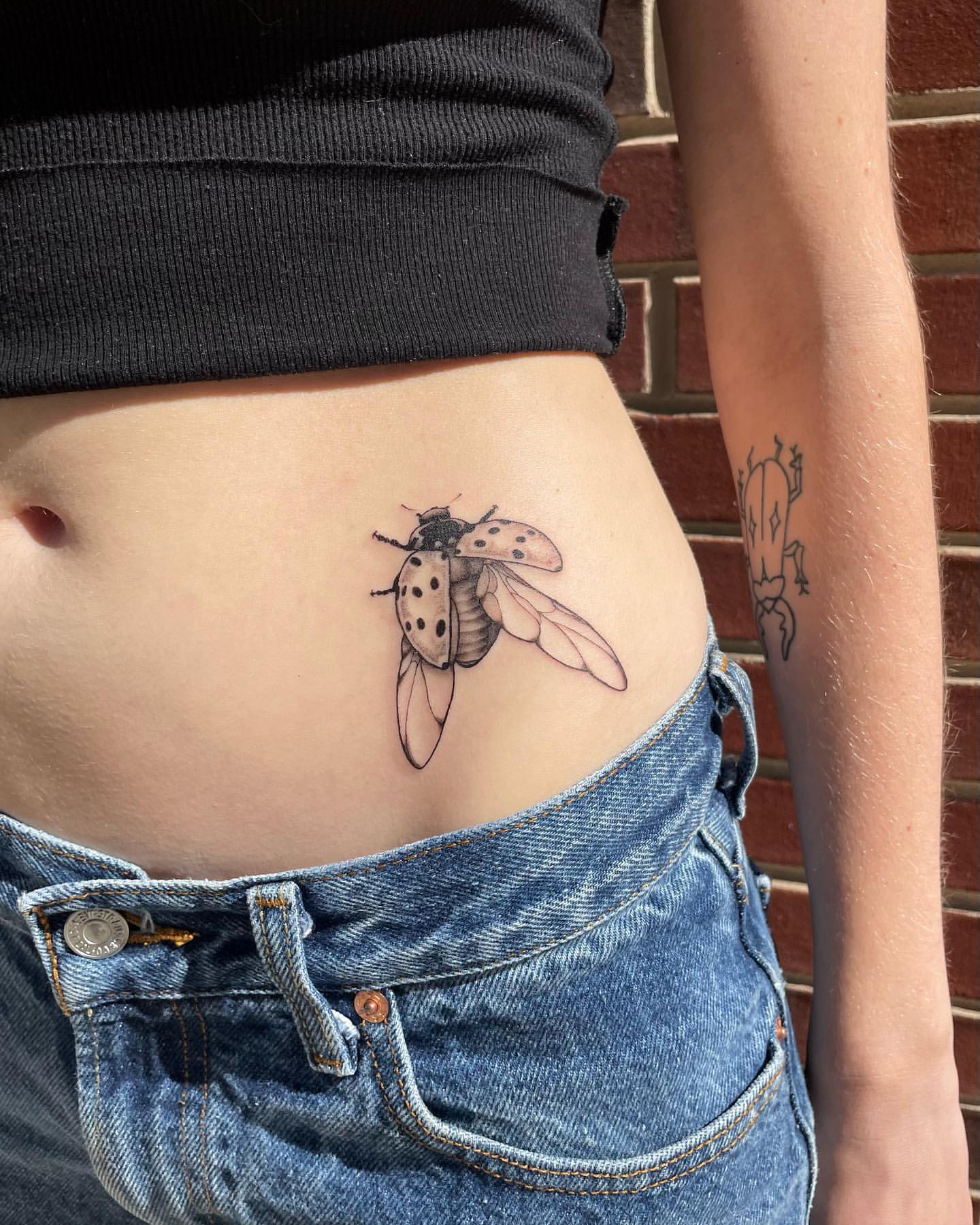 Ladybug Tattoo Ideas 25