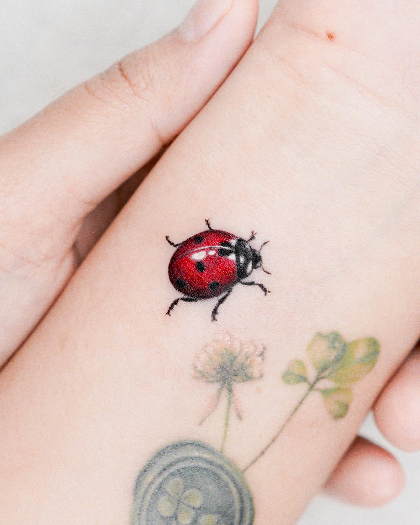 Ladybug Tattoo Ideas 27