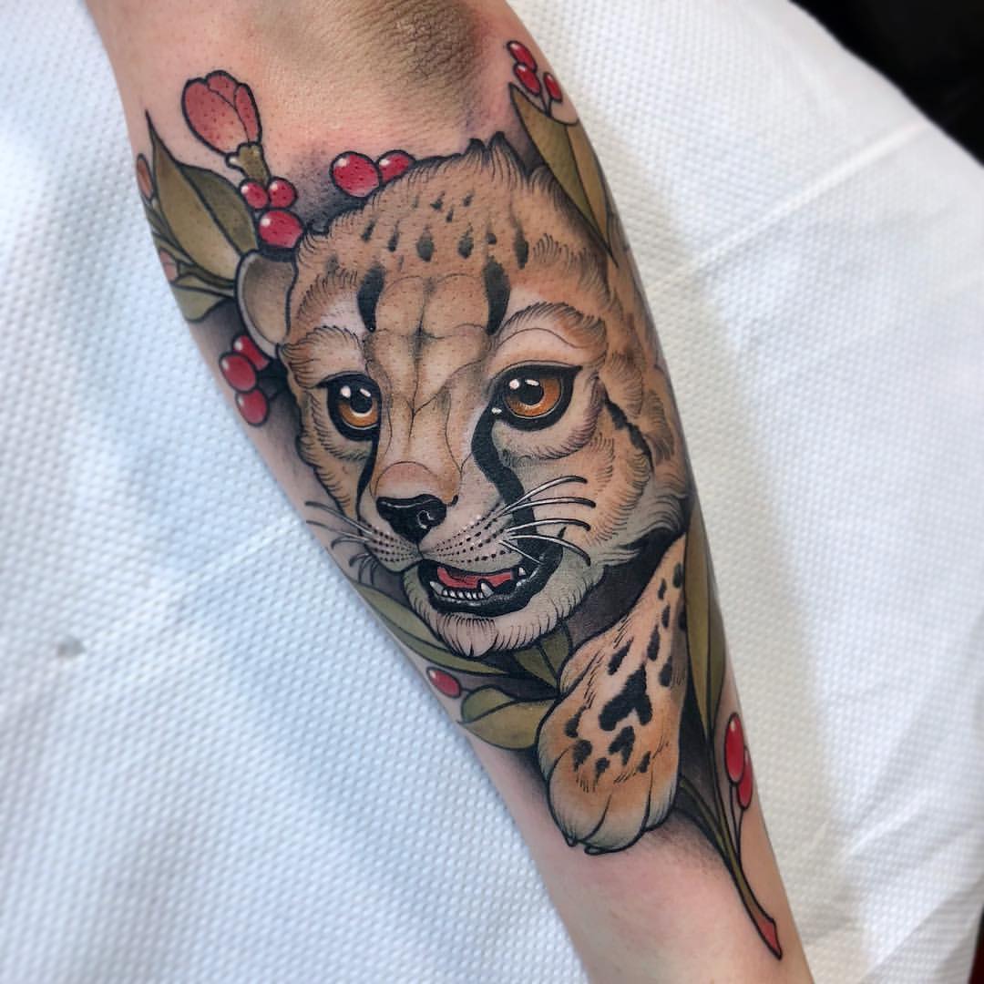 Cheetah Tattoo Ideas 1