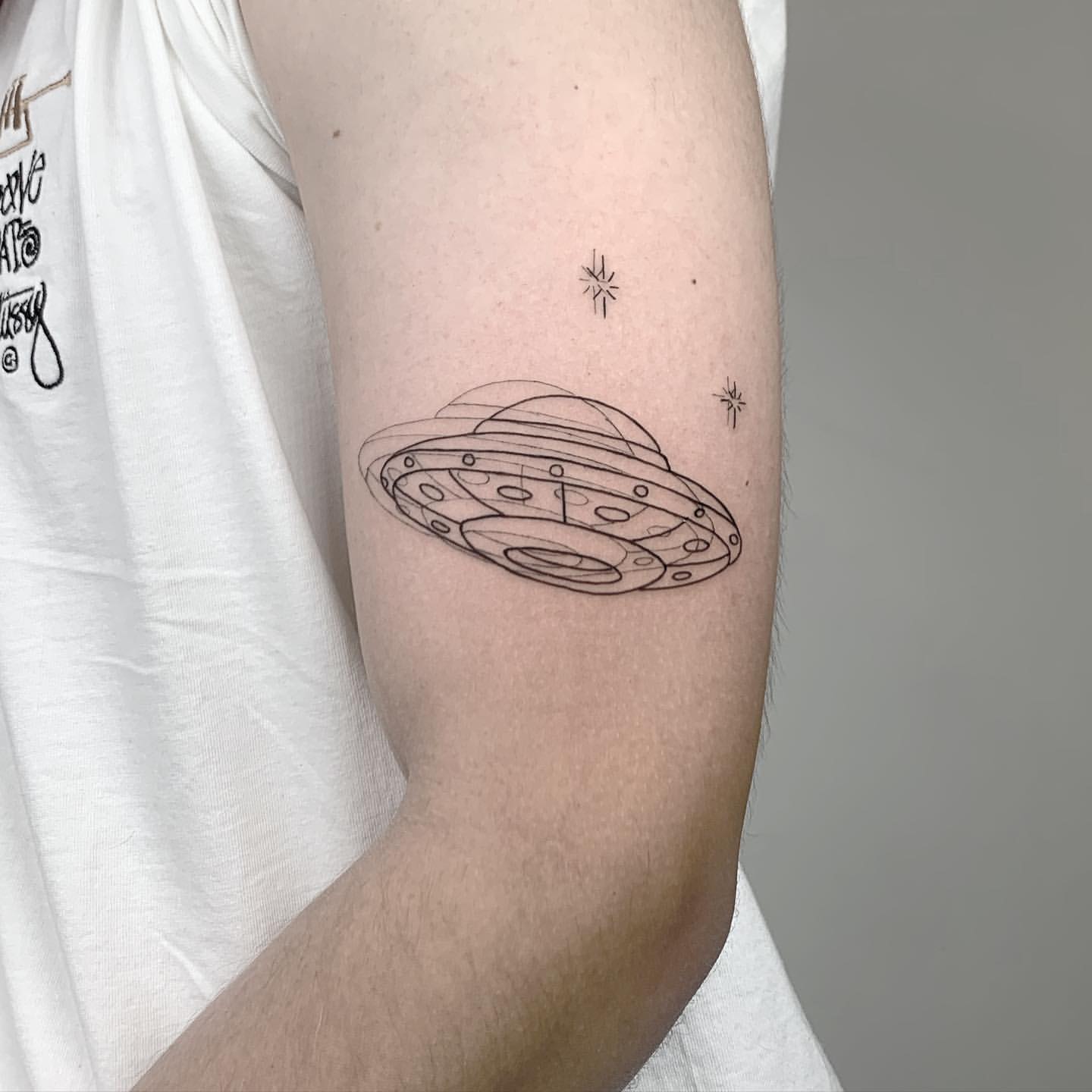 Spaceship Tattoo Ideas 5