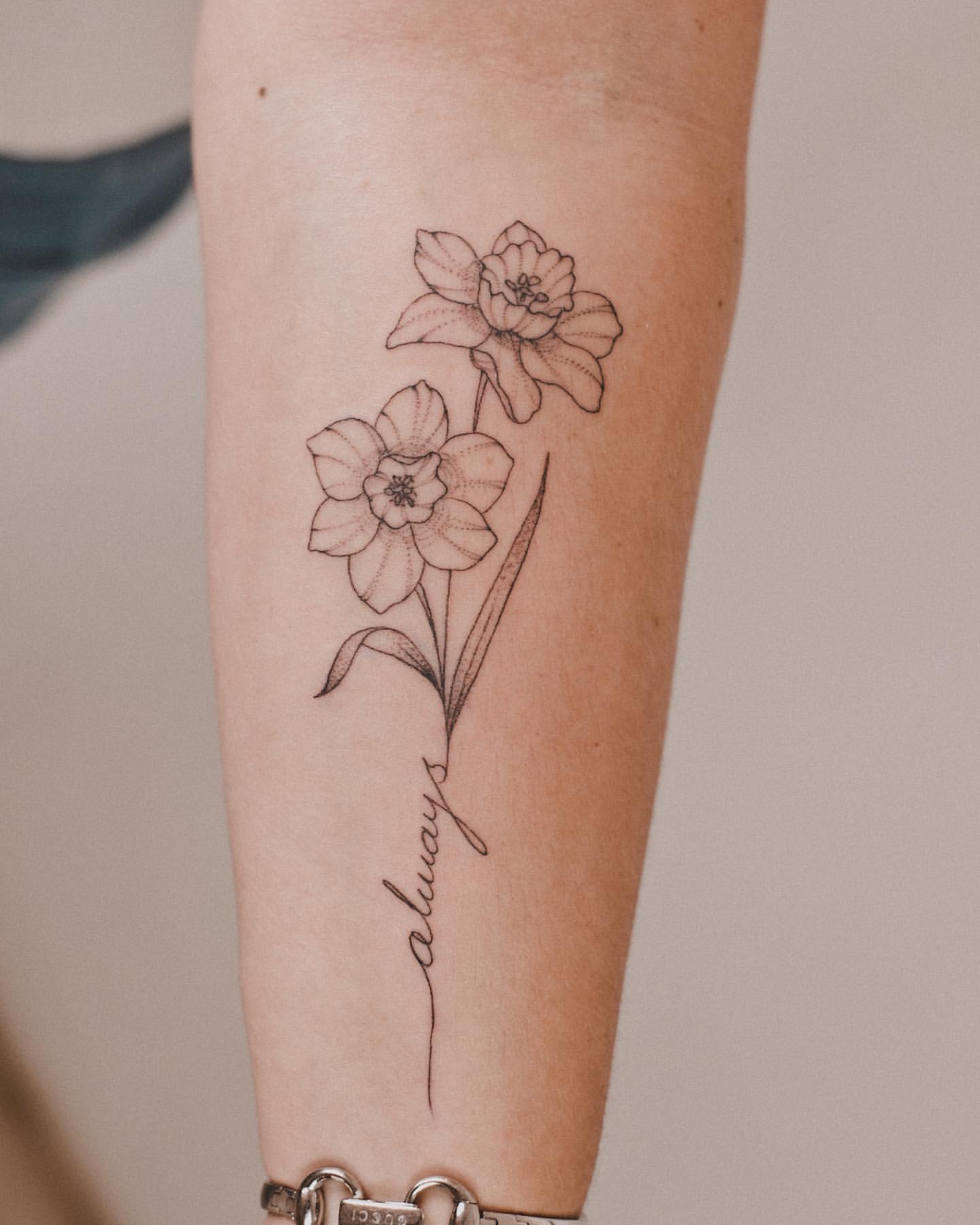 Daffodil Tattoo Ideas 6