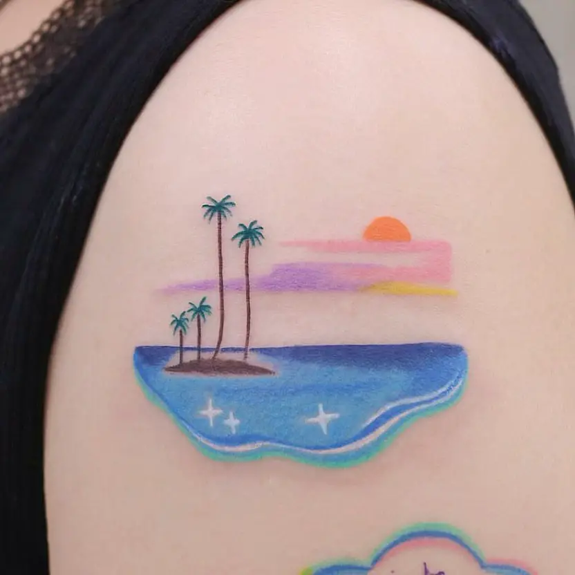 Beach Tattoo Ideas 16