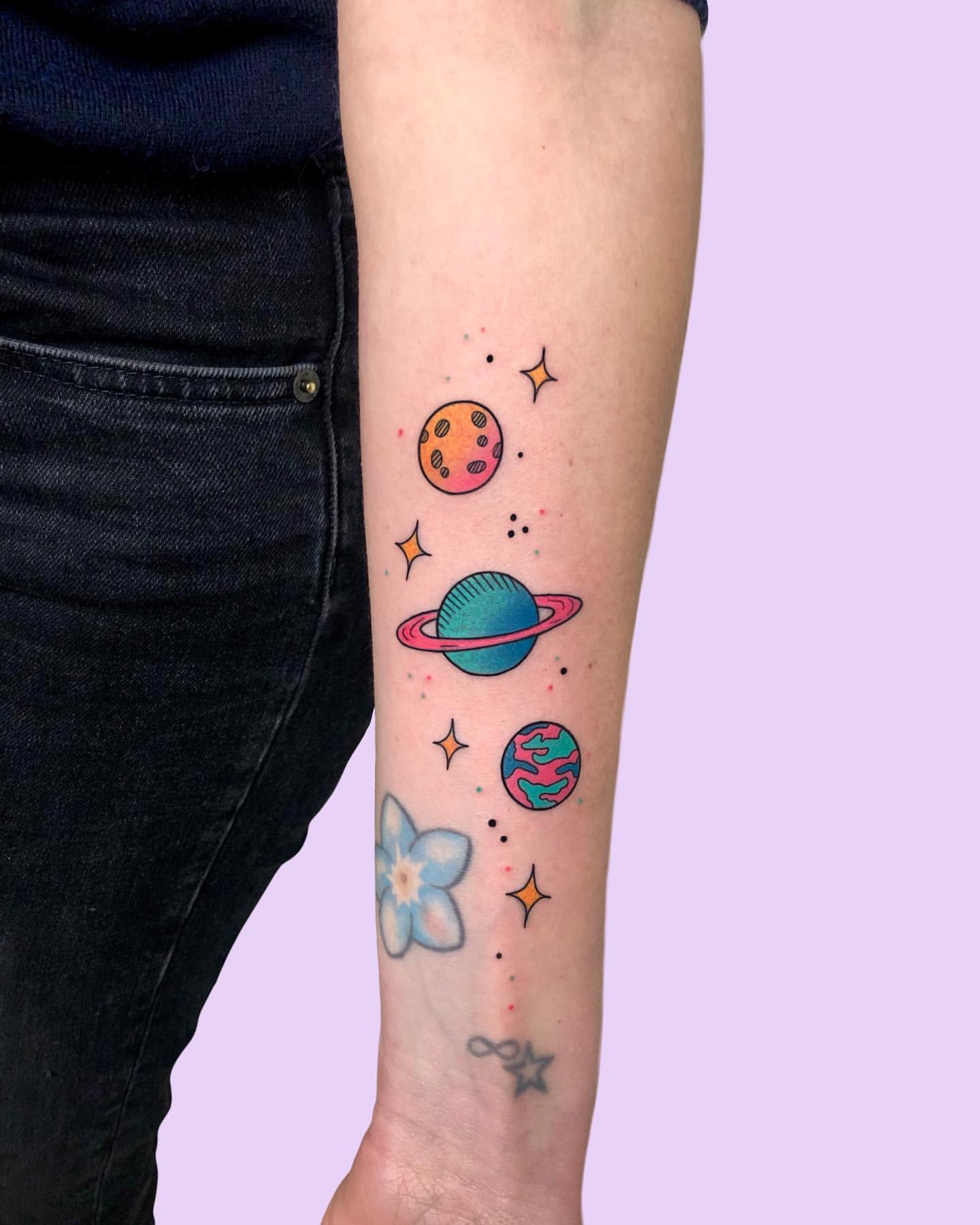 Planet Tattoo Ideas 9