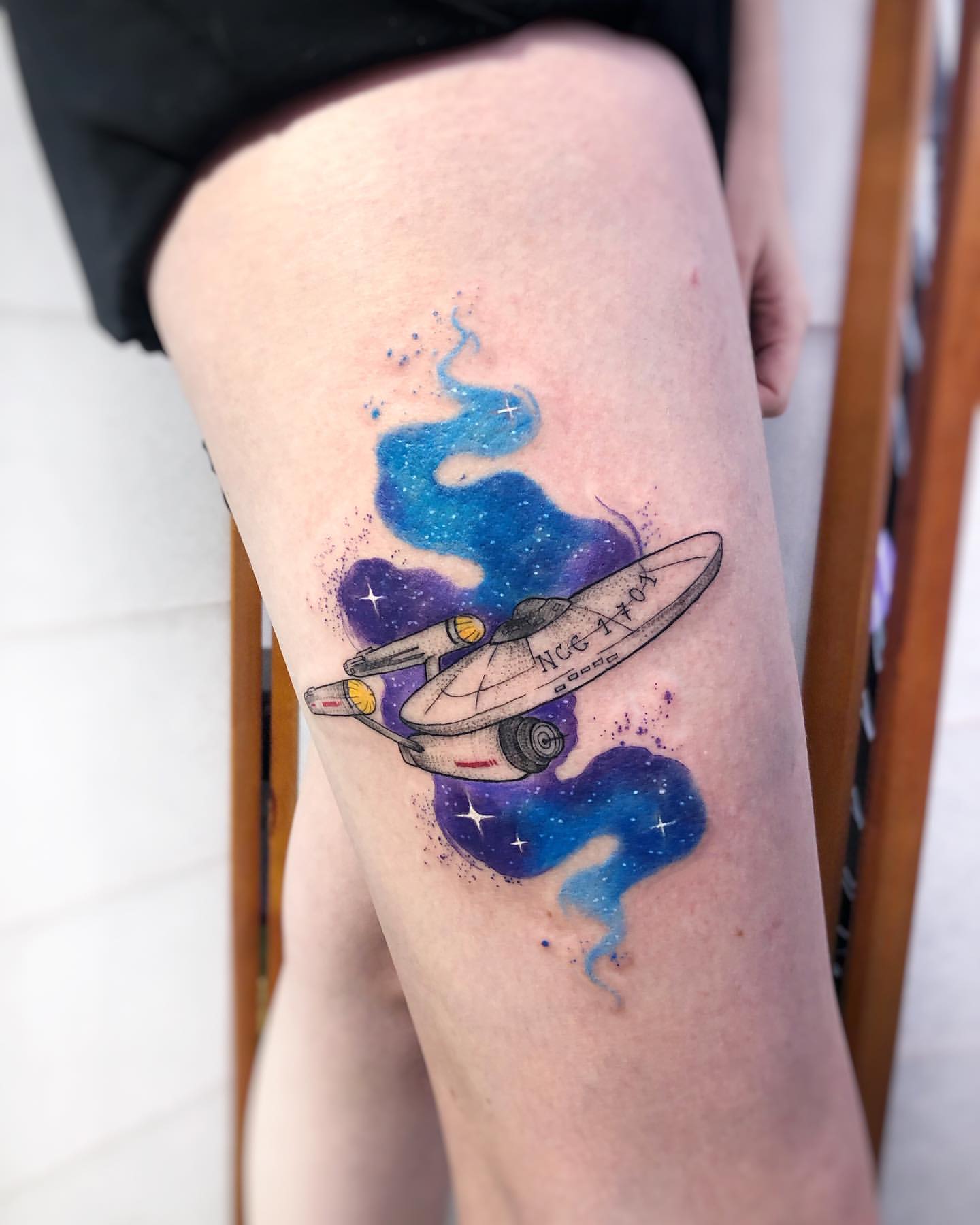 Spaceship Tattoo Ideas 17