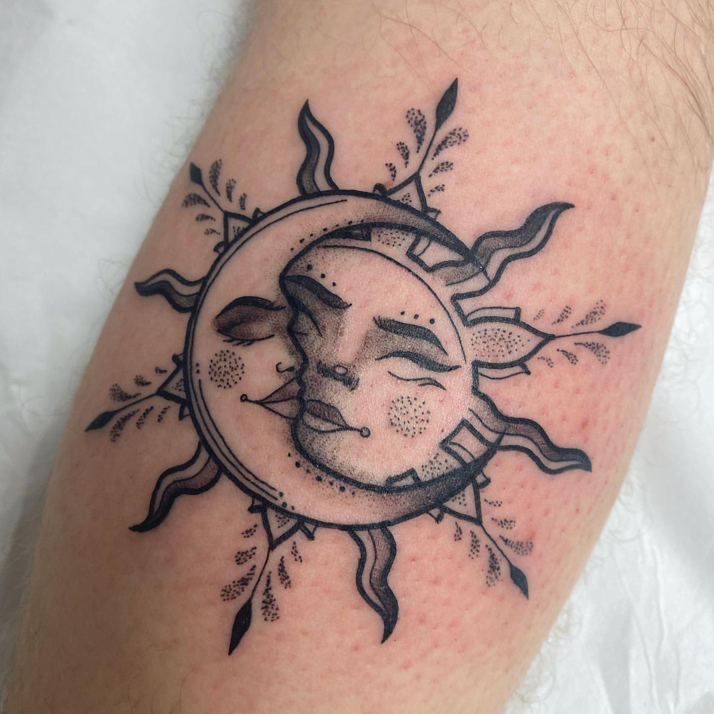Sun and Moon Tattoo Ideas 1