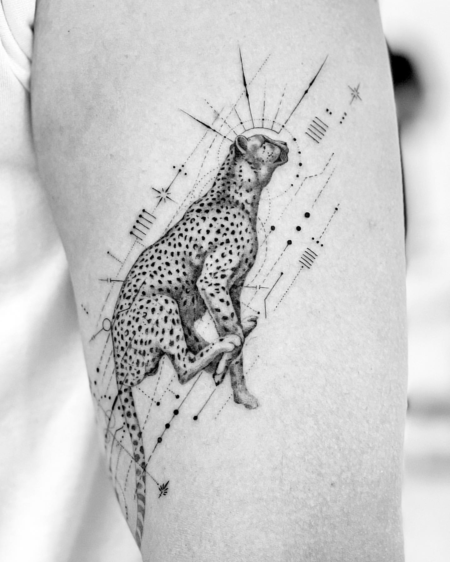 Cheetah Tattoo Ideas 15