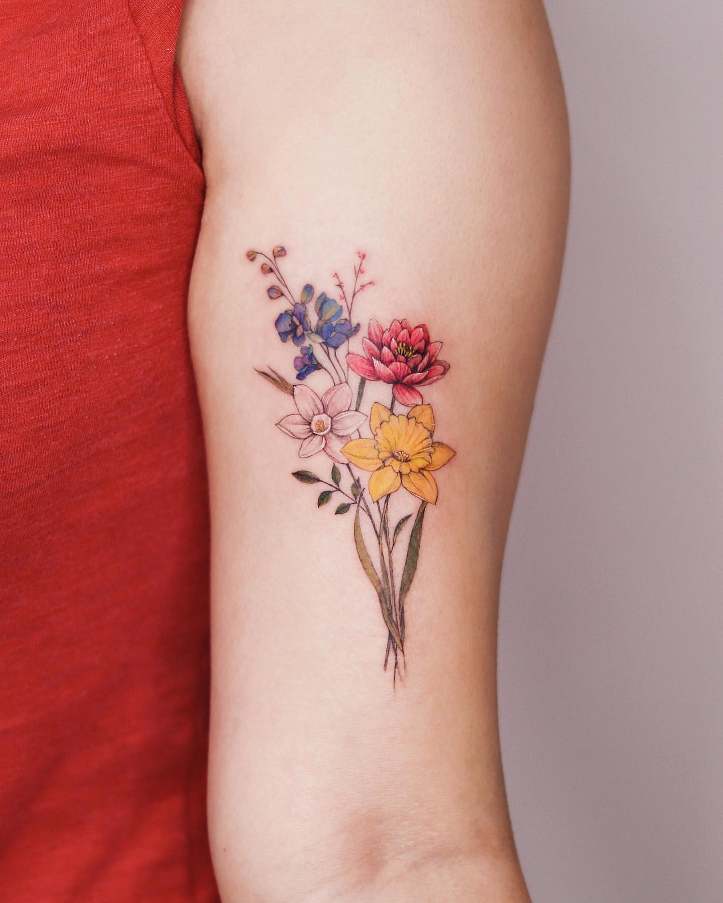 Daffodil Tattoo Ideas 19