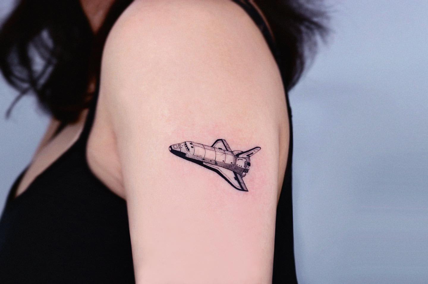 Spaceship Tattoo Ideas 16