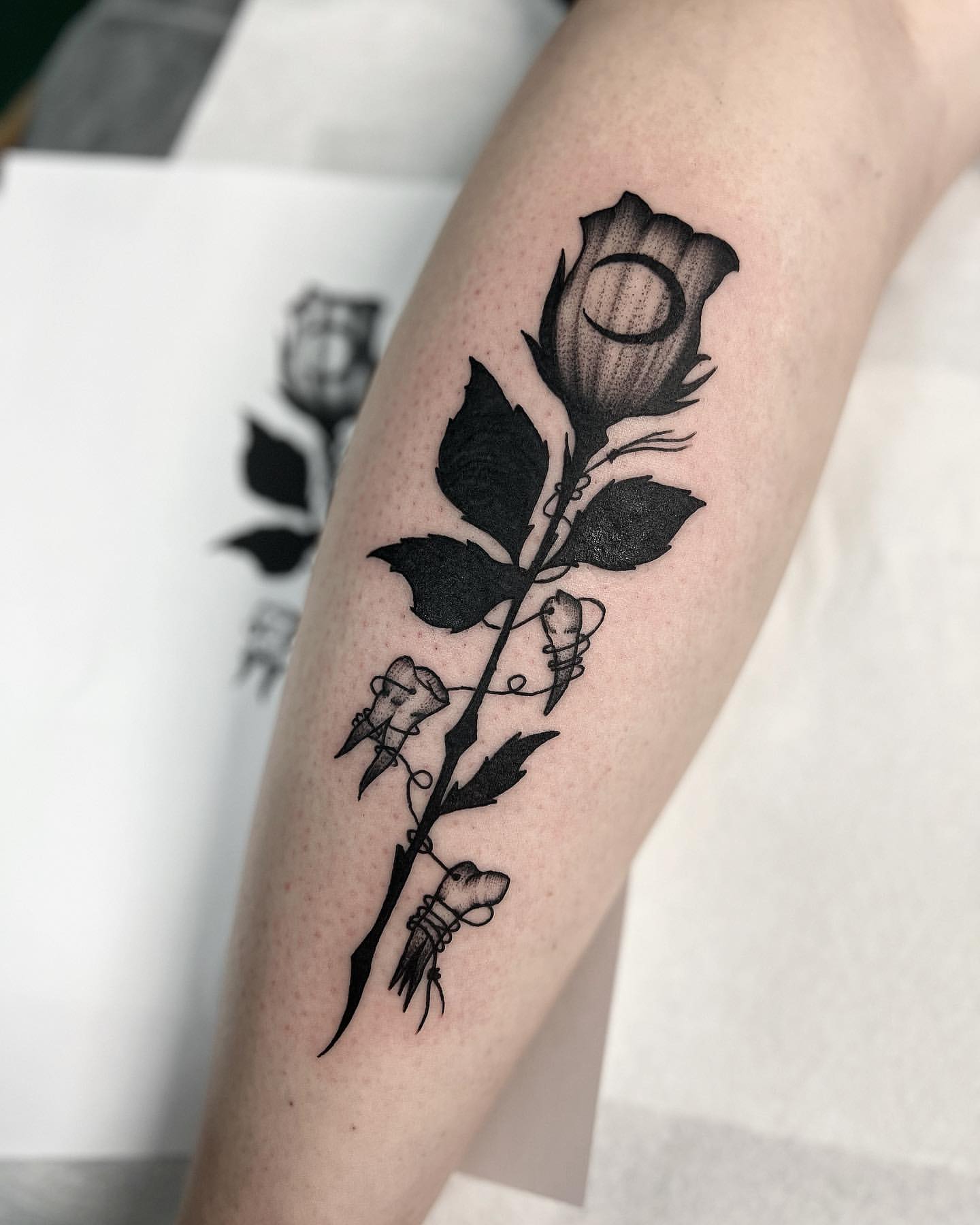 Black Rose Tattoo Ideas 10
