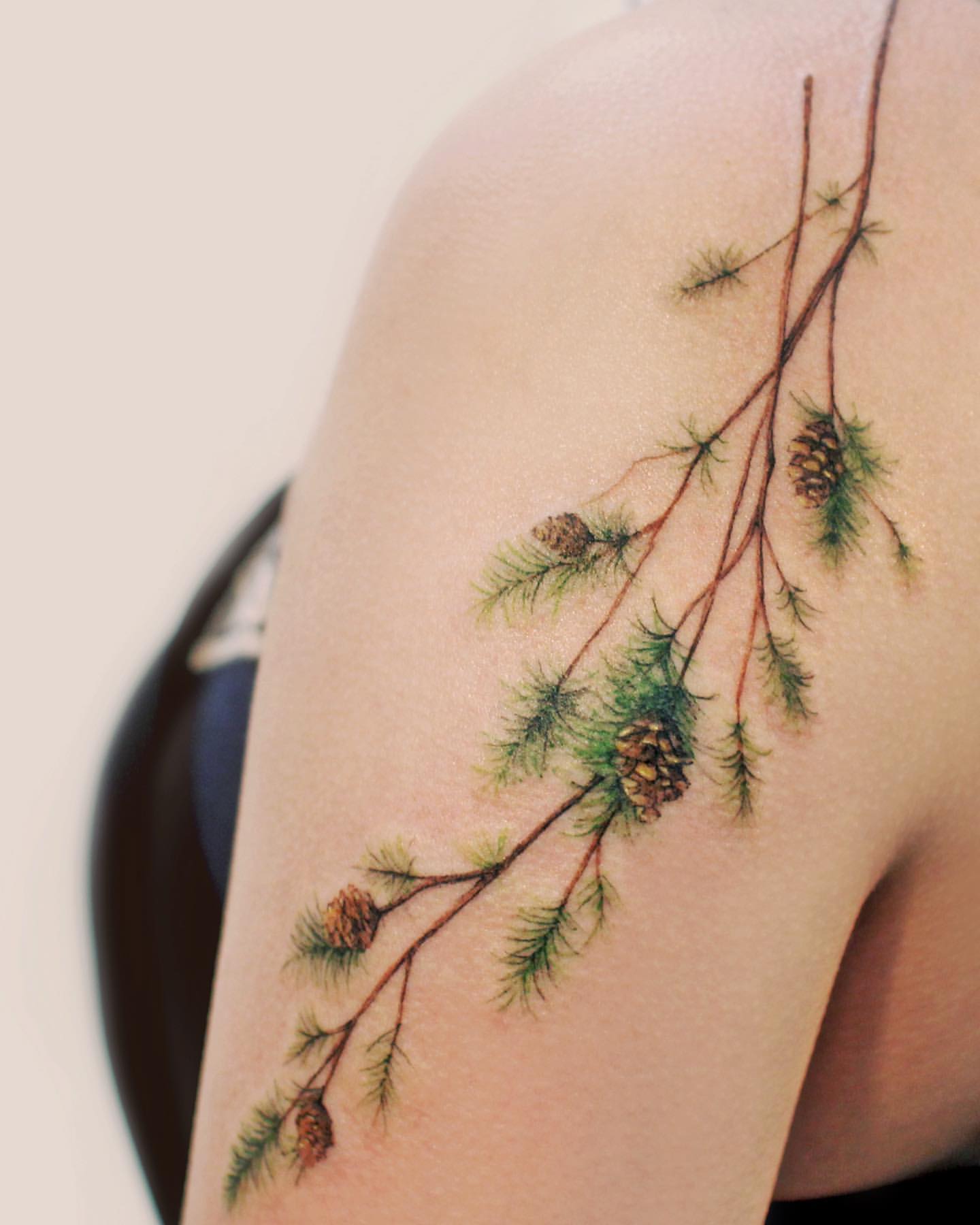 Pine Tree Tattoo Ideas 14