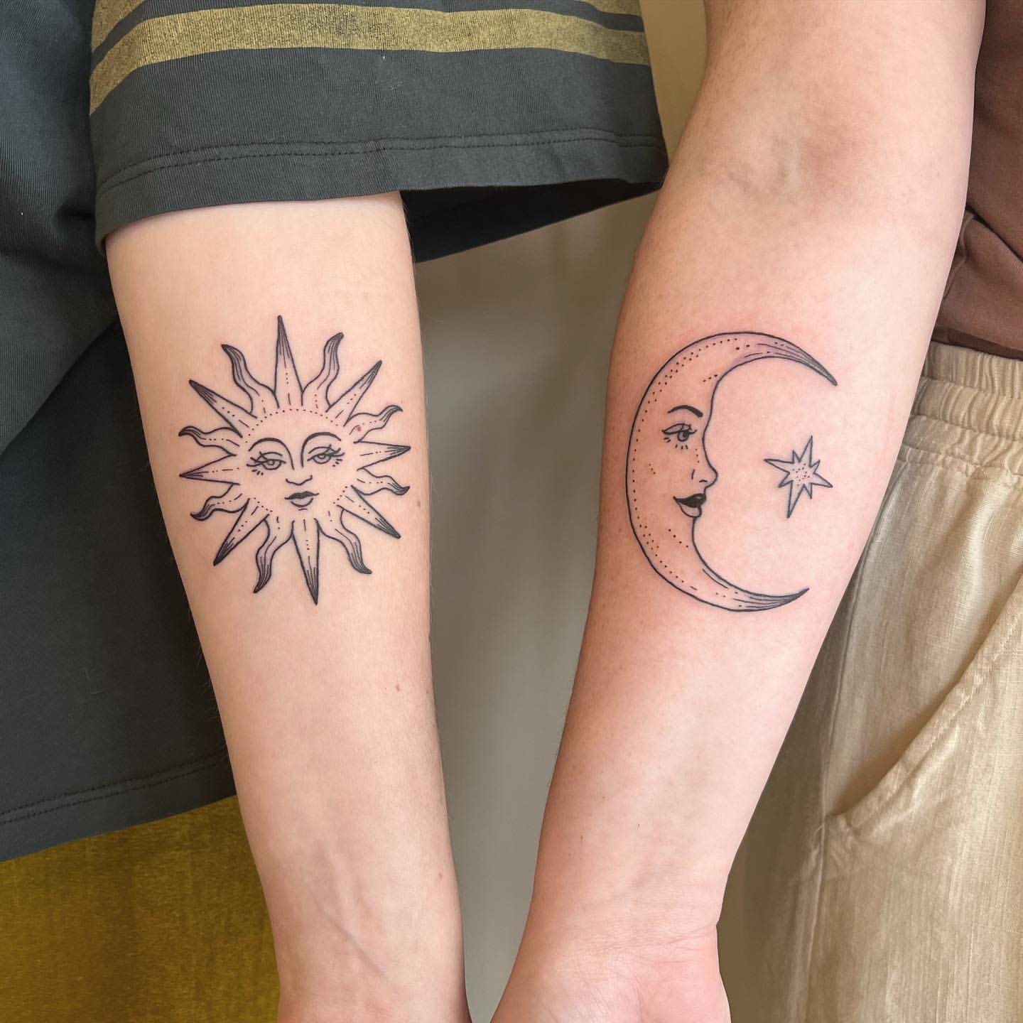 Sun and Moon Tattoo Ideas 3