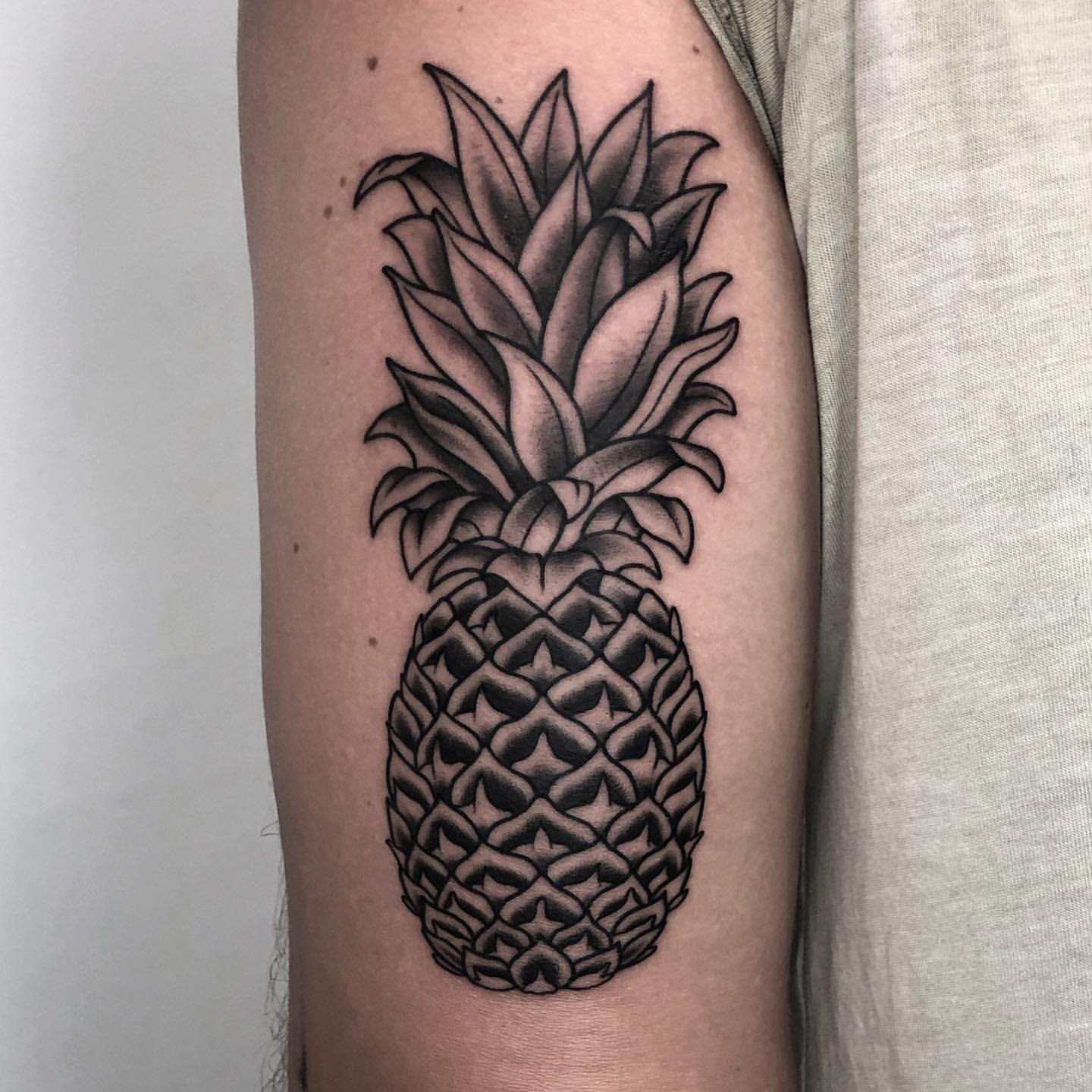 Pineapple Tattoo Ideas 13
