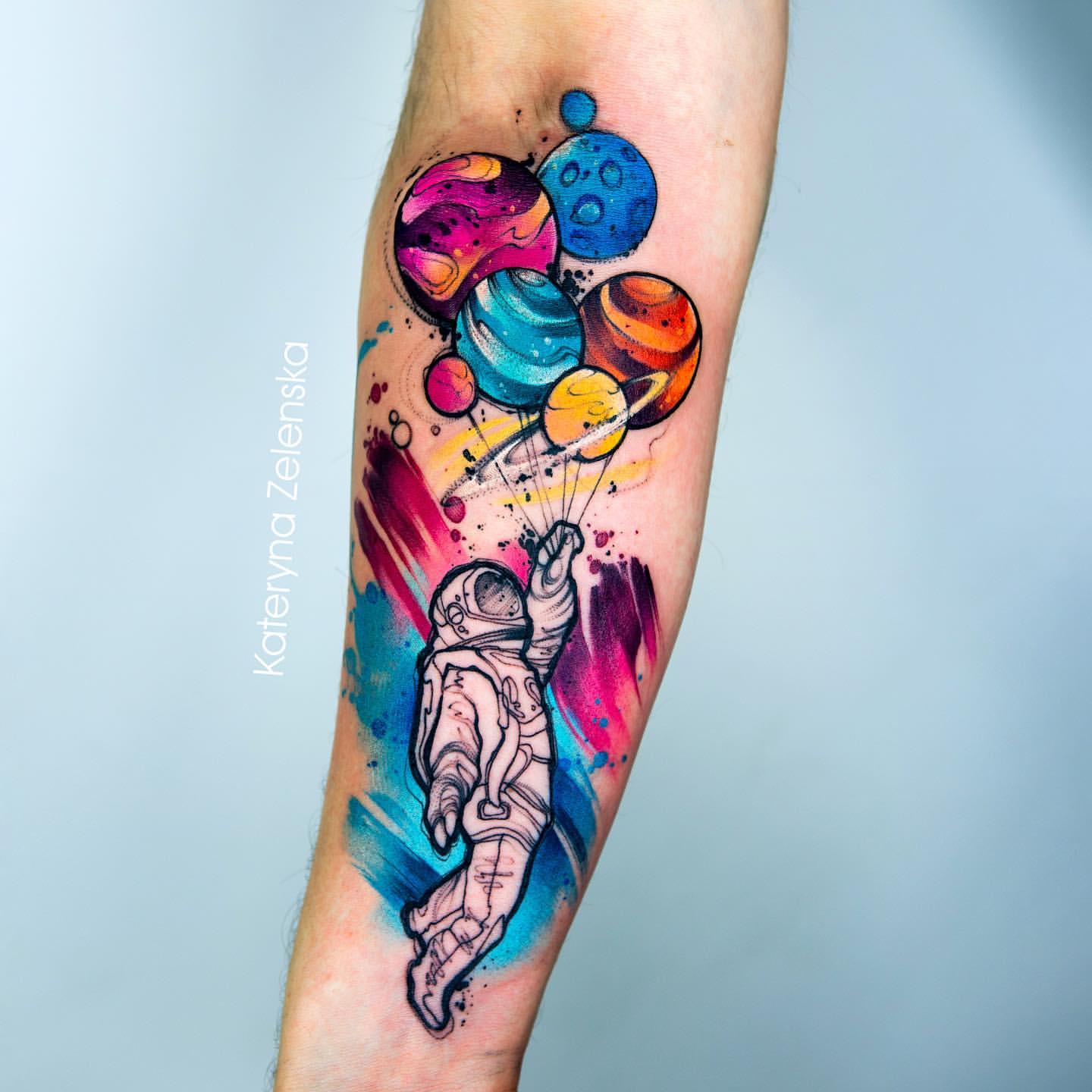 Astronaut Tattoo Ideas 20