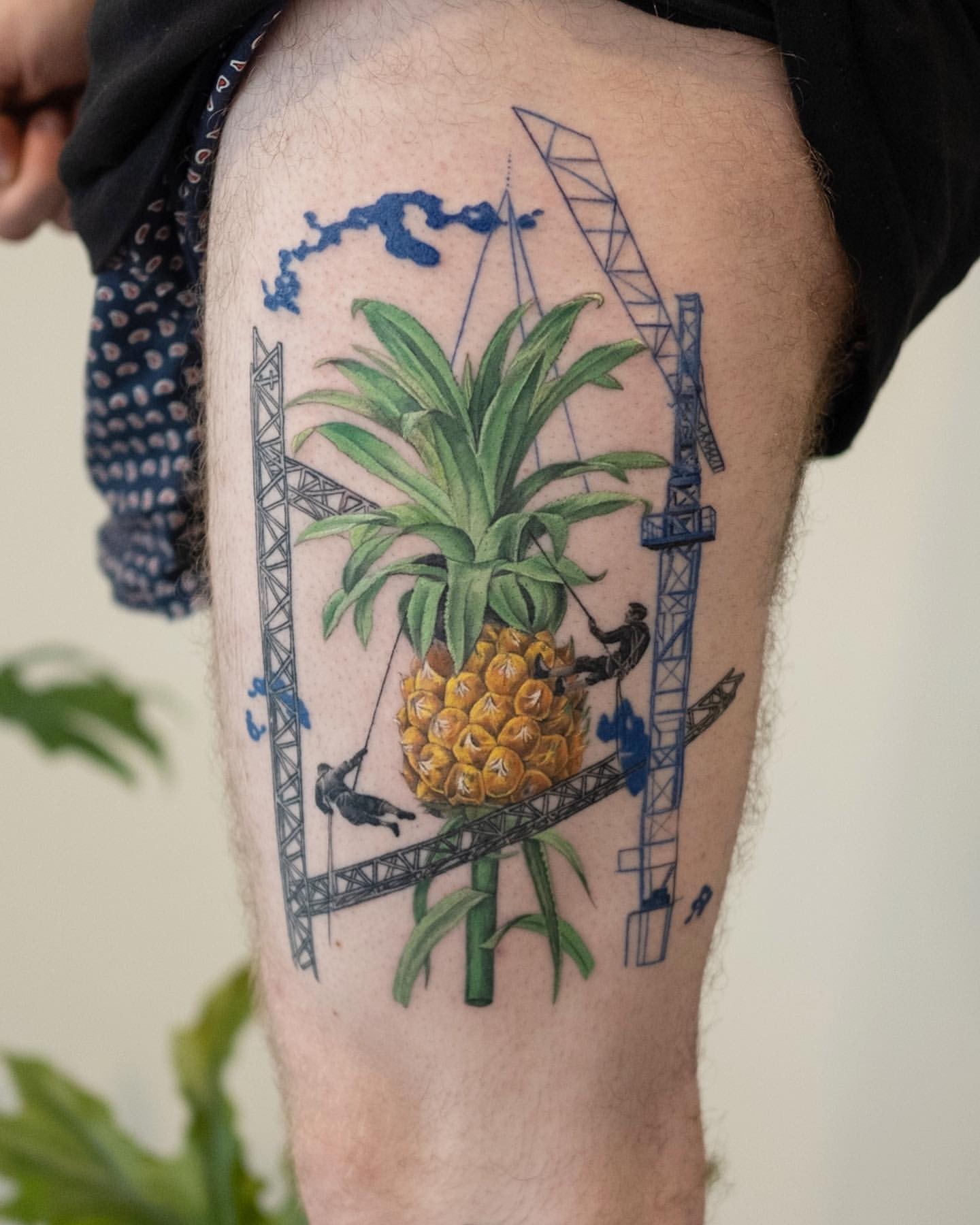 Pineapple Tattoo Ideas 14