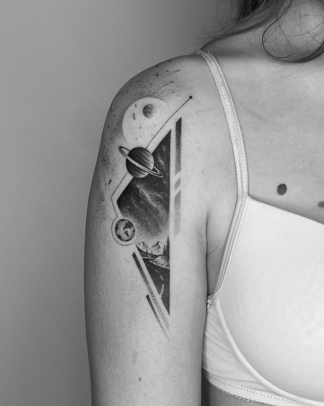 30+ Mesmerizing Galaxy Tattoo Ideas for Men & Women in 2023