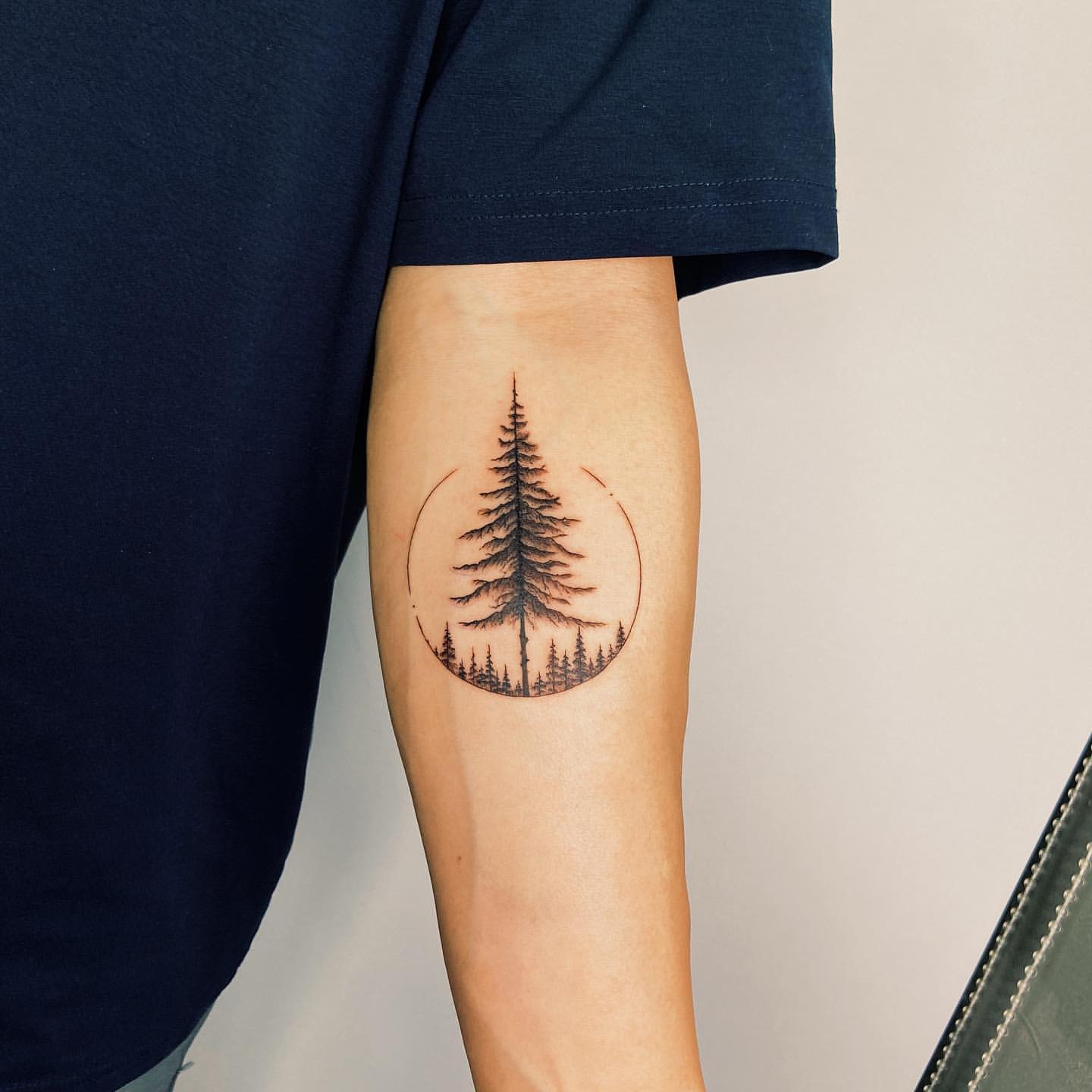 Pine Tree Tattoo Ideas 16